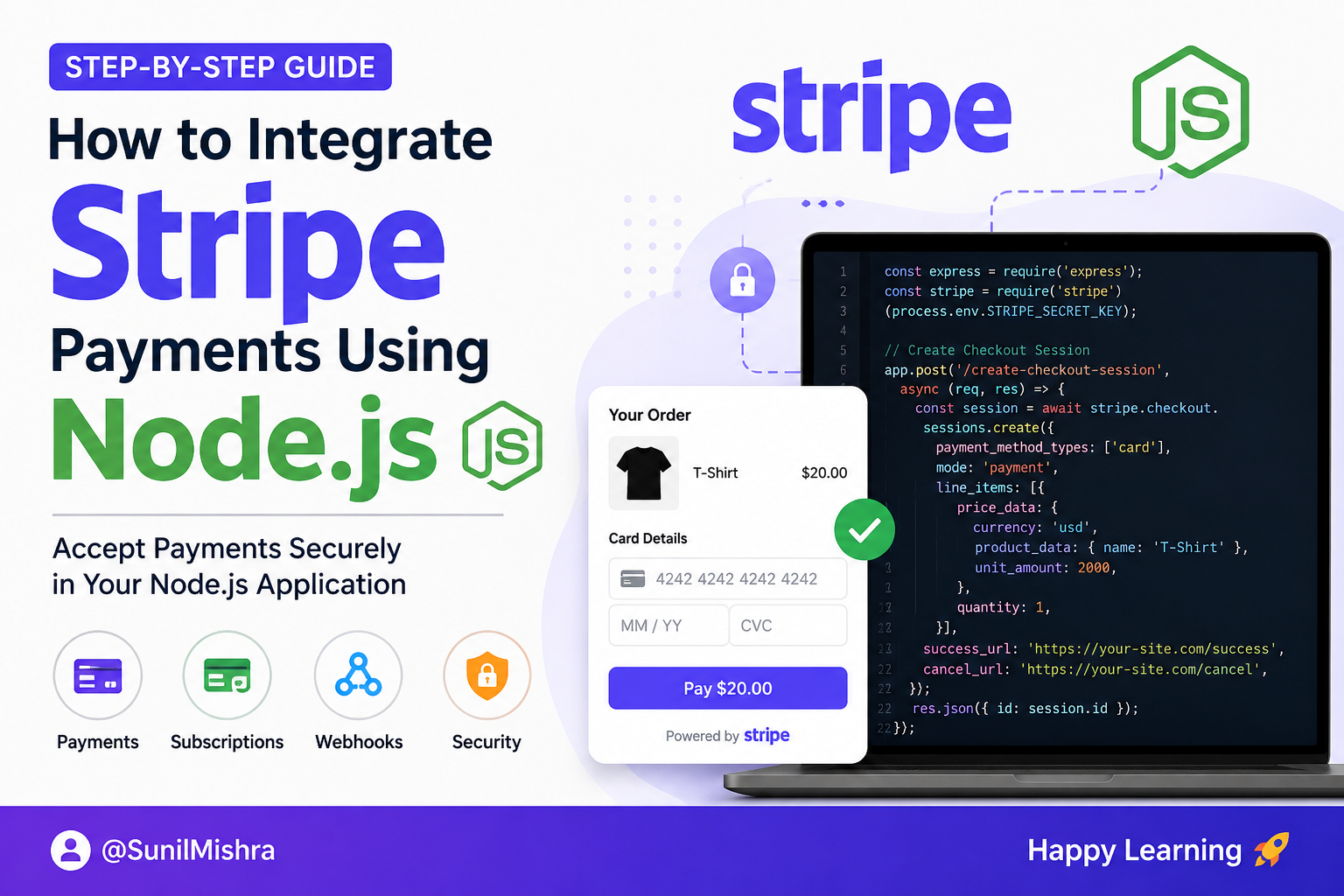 How to Integrate Stripe Payments Using Node.js (Step-by-Step)