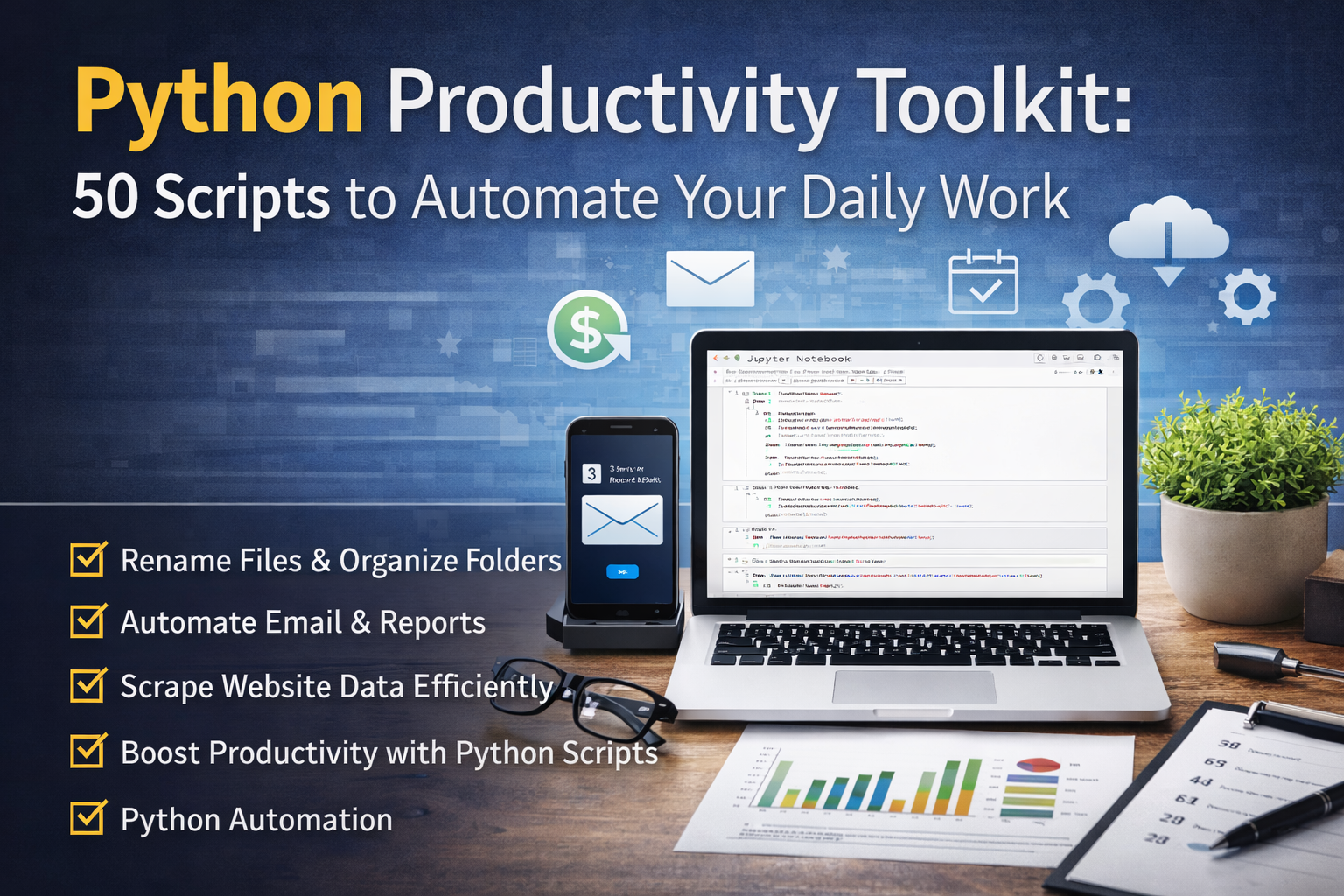 Python Productivity Toolkit: 50 Scripts to Automate Your Daily Work