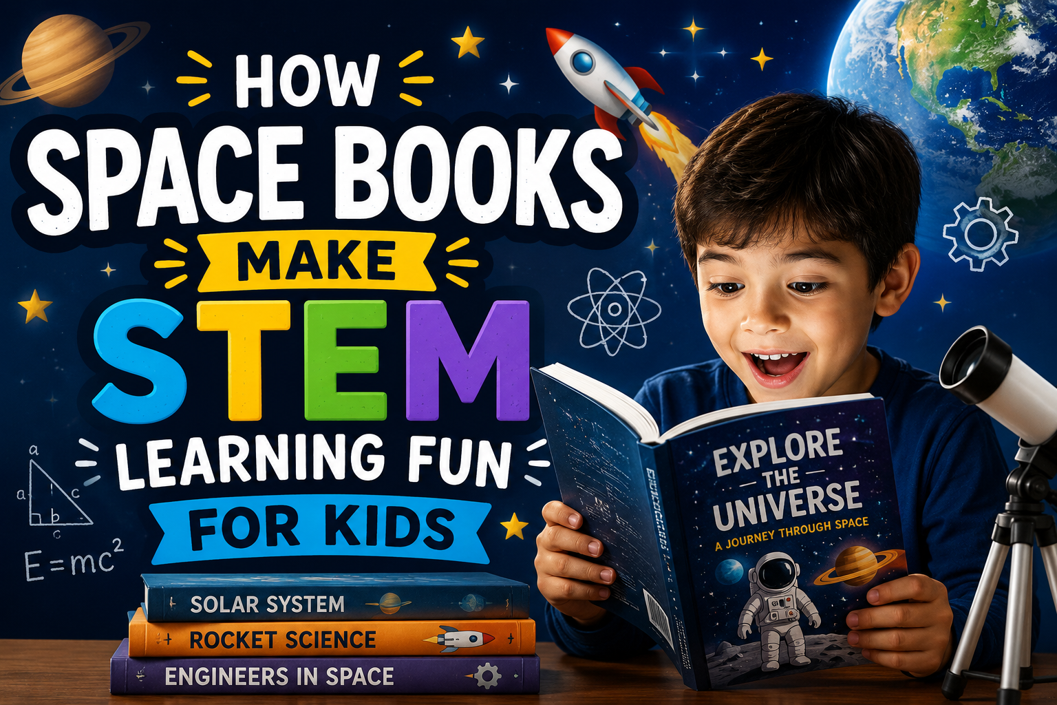 How Space Books Make STEM Learning Fun for Kids How Space Books Make STEM Learning Fun for Kids