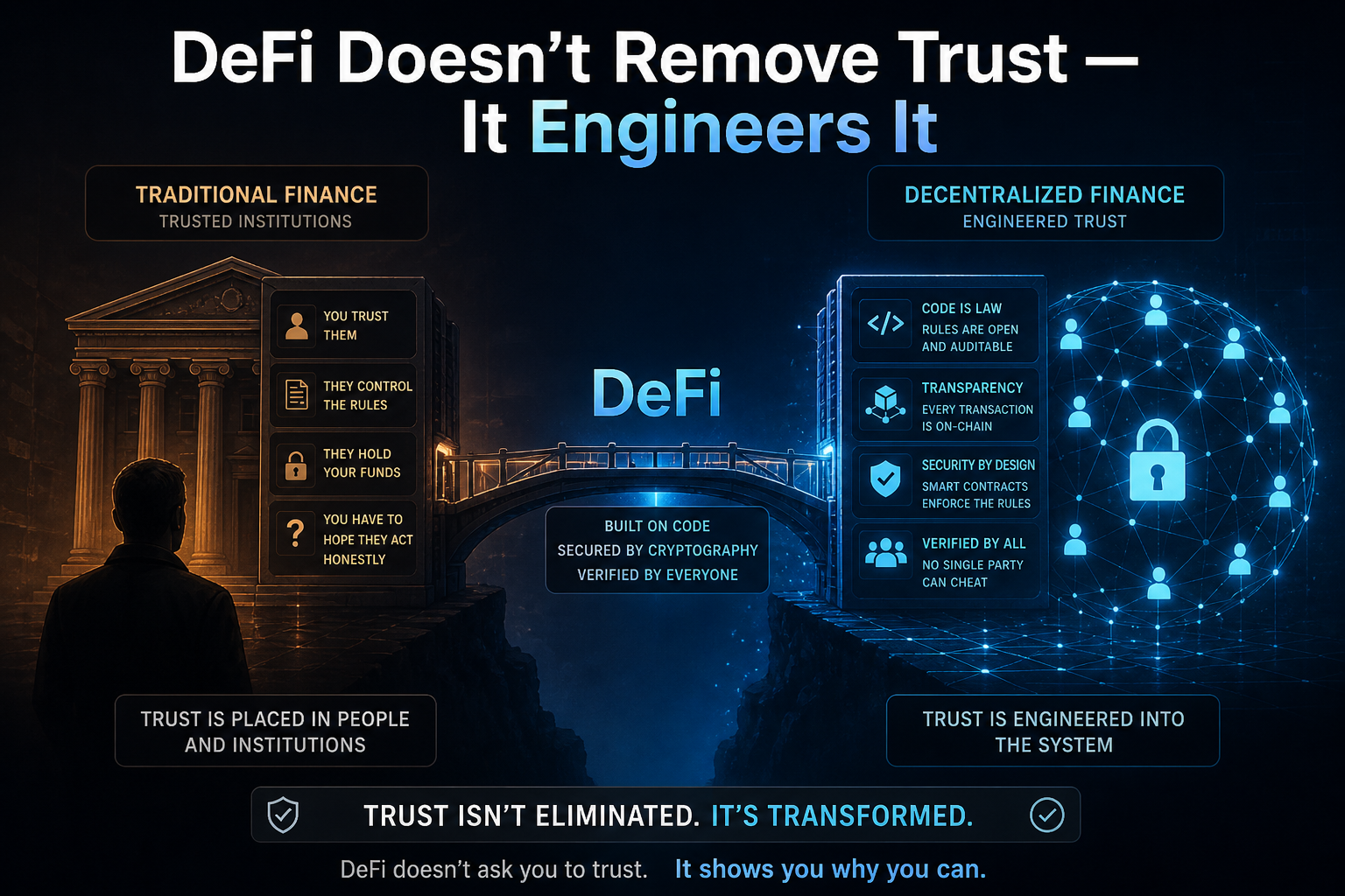 DeFi Doesn’t Remove Trust — It Engineers It