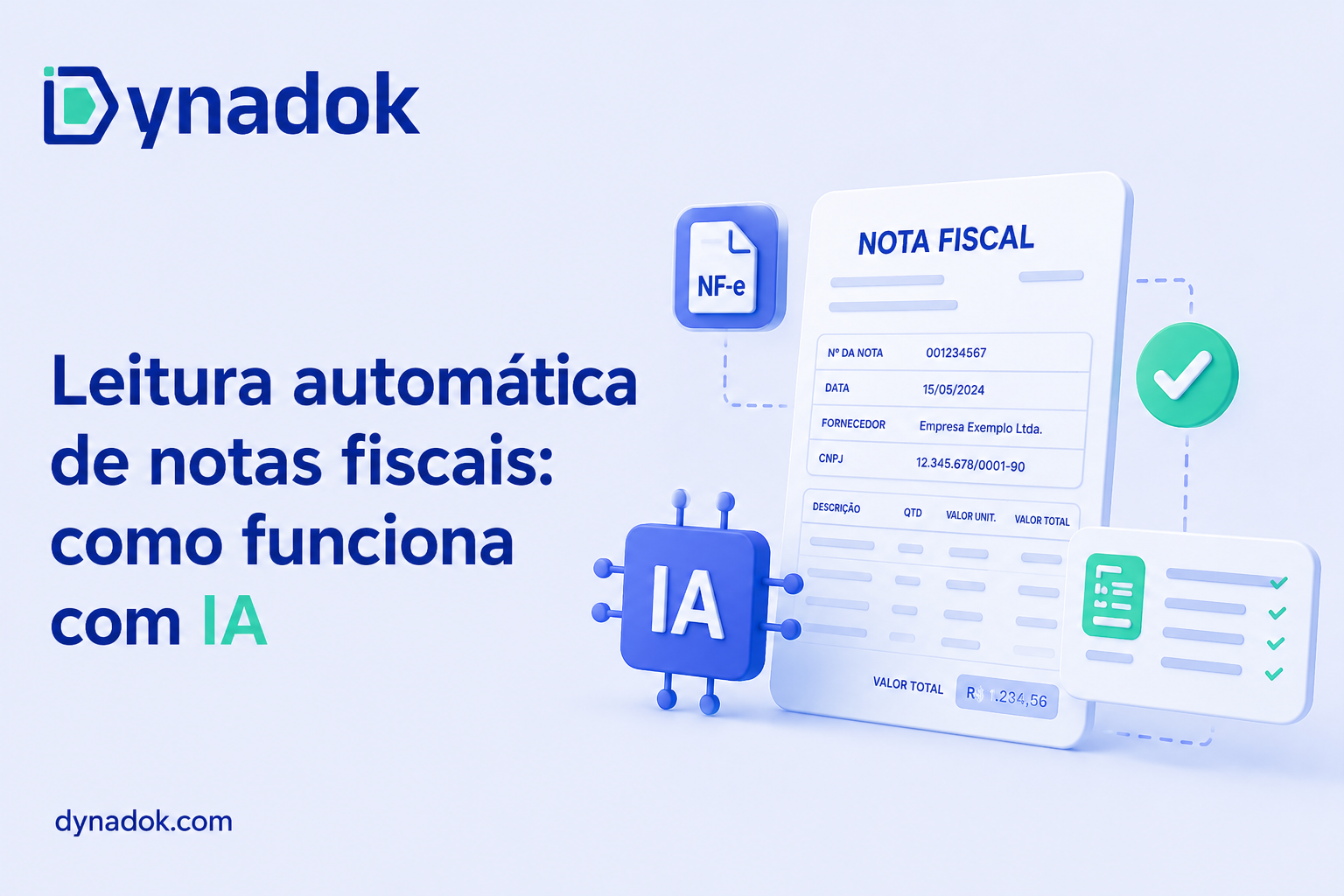 Leitura automática de notas fiscais: como funciona com IA