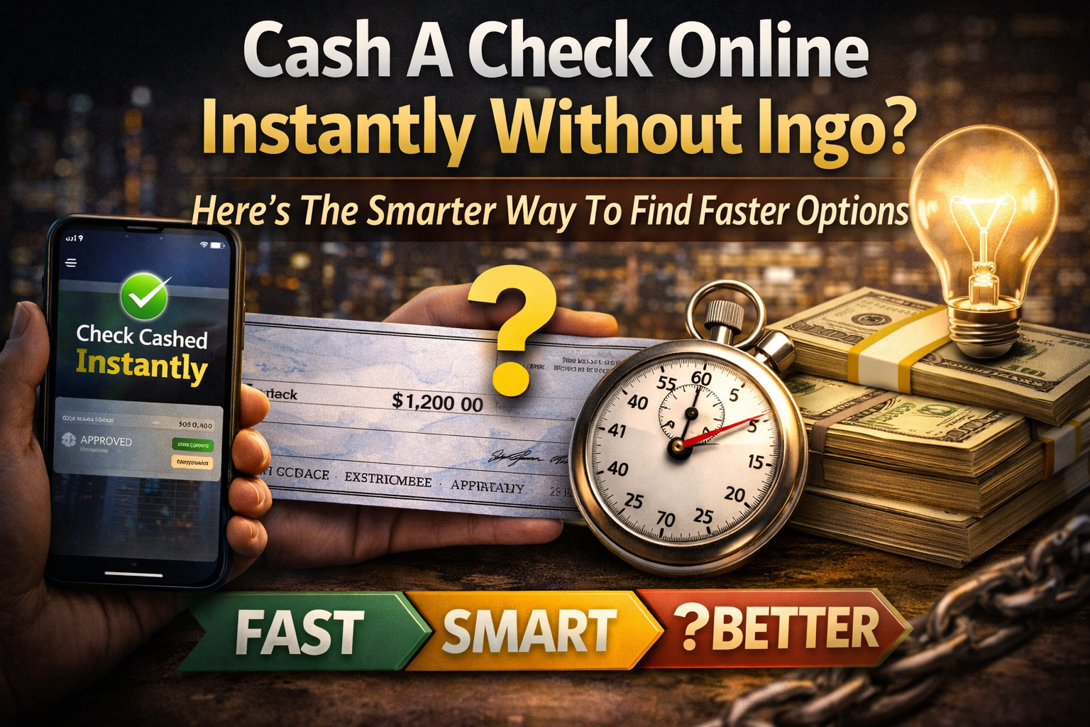 Cash A Check Online Instantly Without Ingo? Here’s The Smarter Way To Find Faster Options