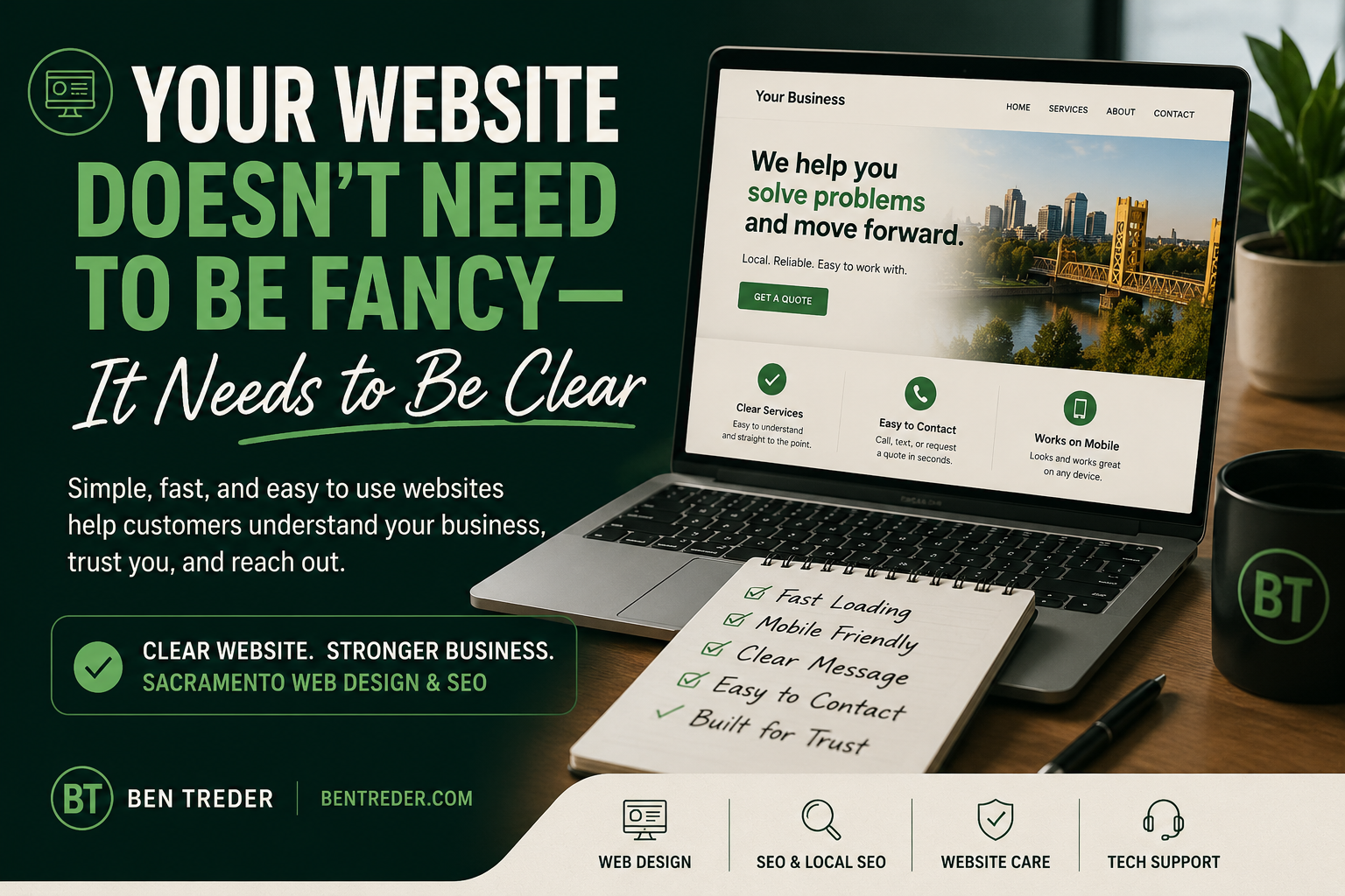 Your Website Doesn’t Need to Be Fancy — It Needs to Be Clear