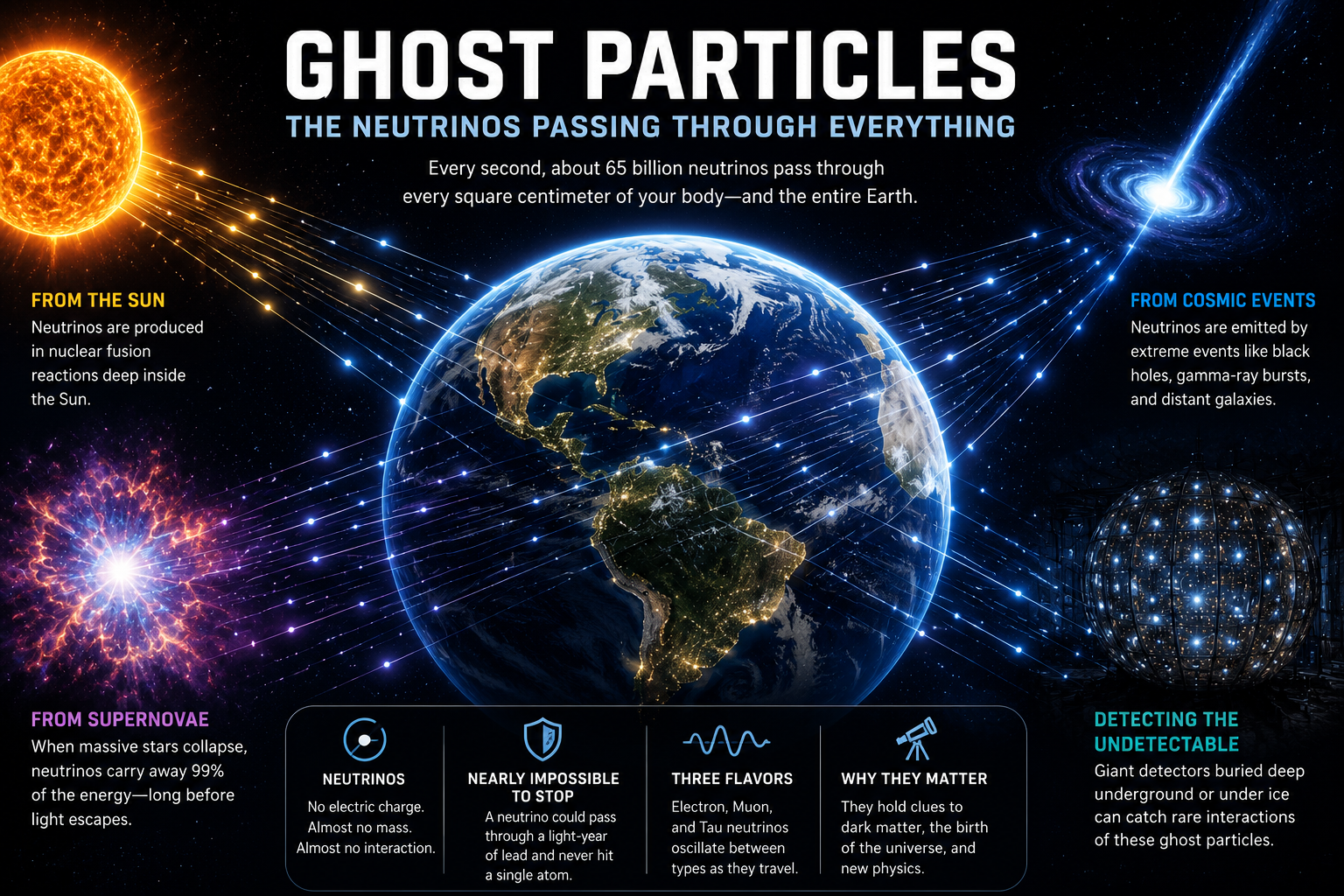 Why are Neutrinos called Ghost Particles-