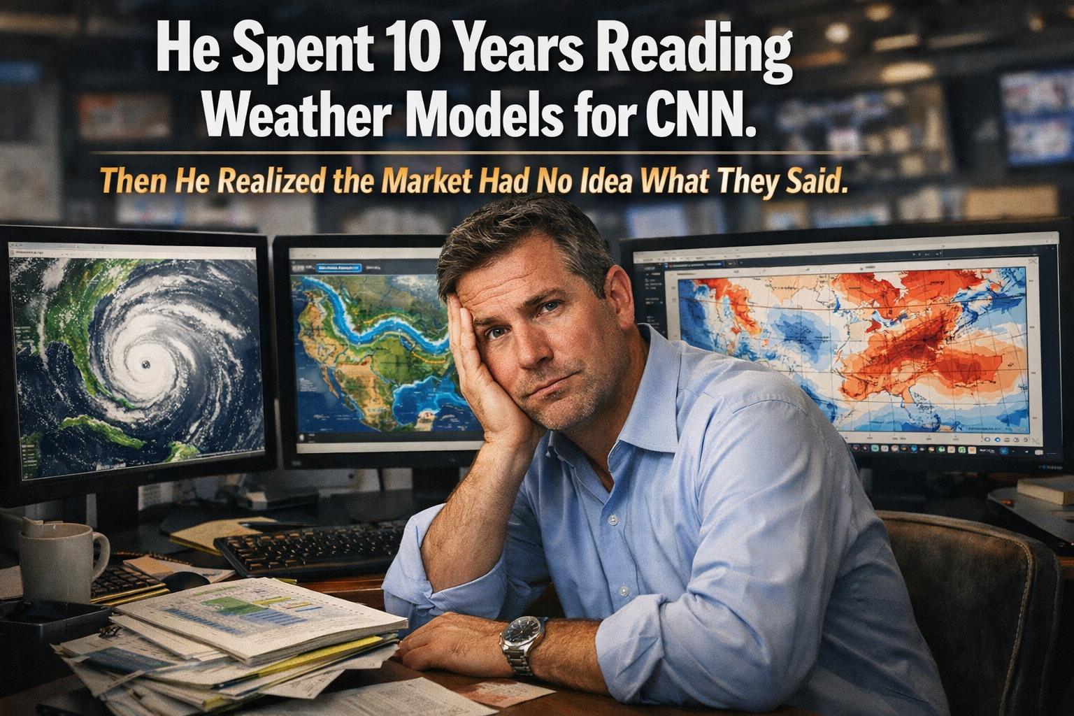 He Spent 10 Years Reading Weather Models for CNN.