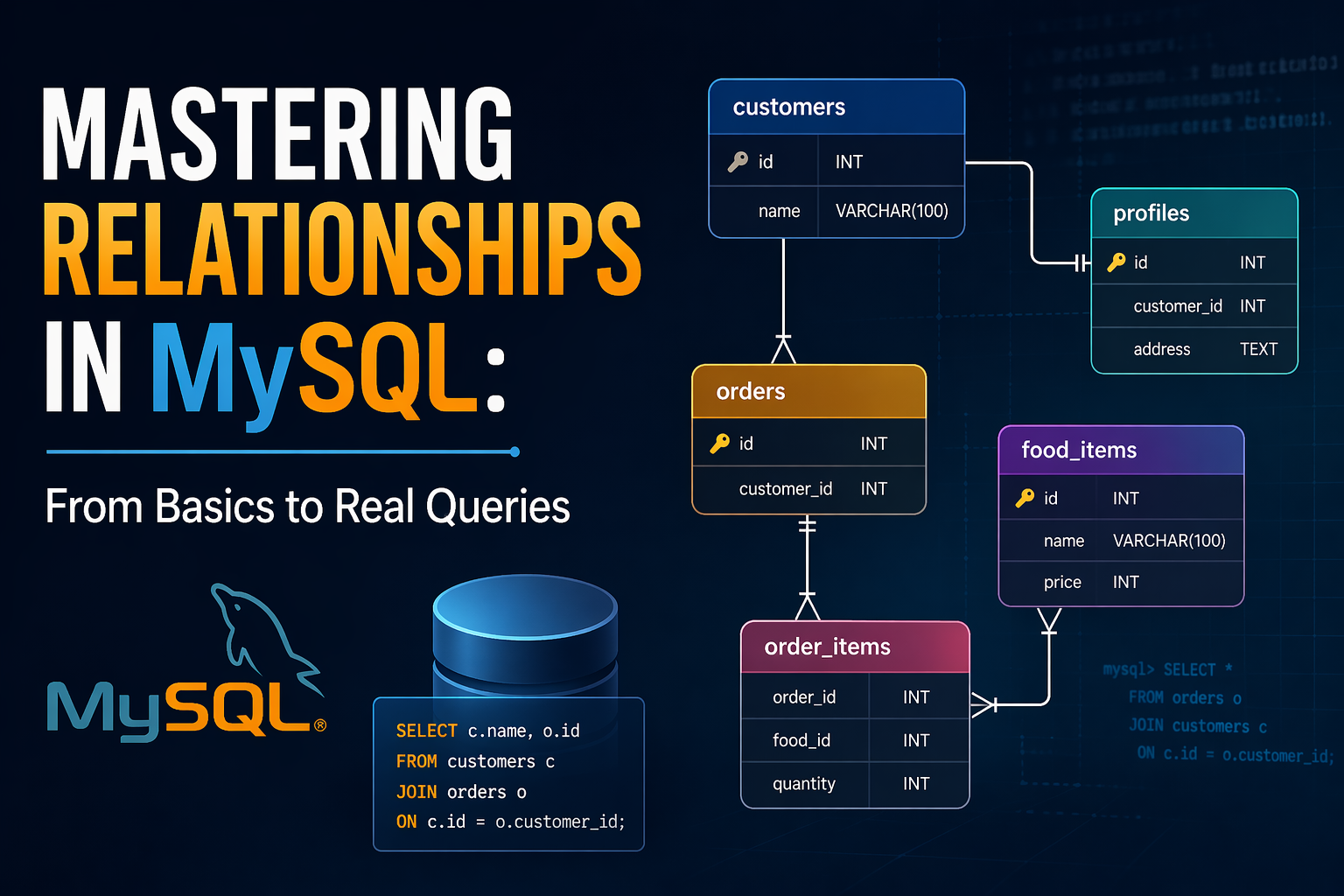 Mastering Relationships in MySQL: From Basics to Real Queries