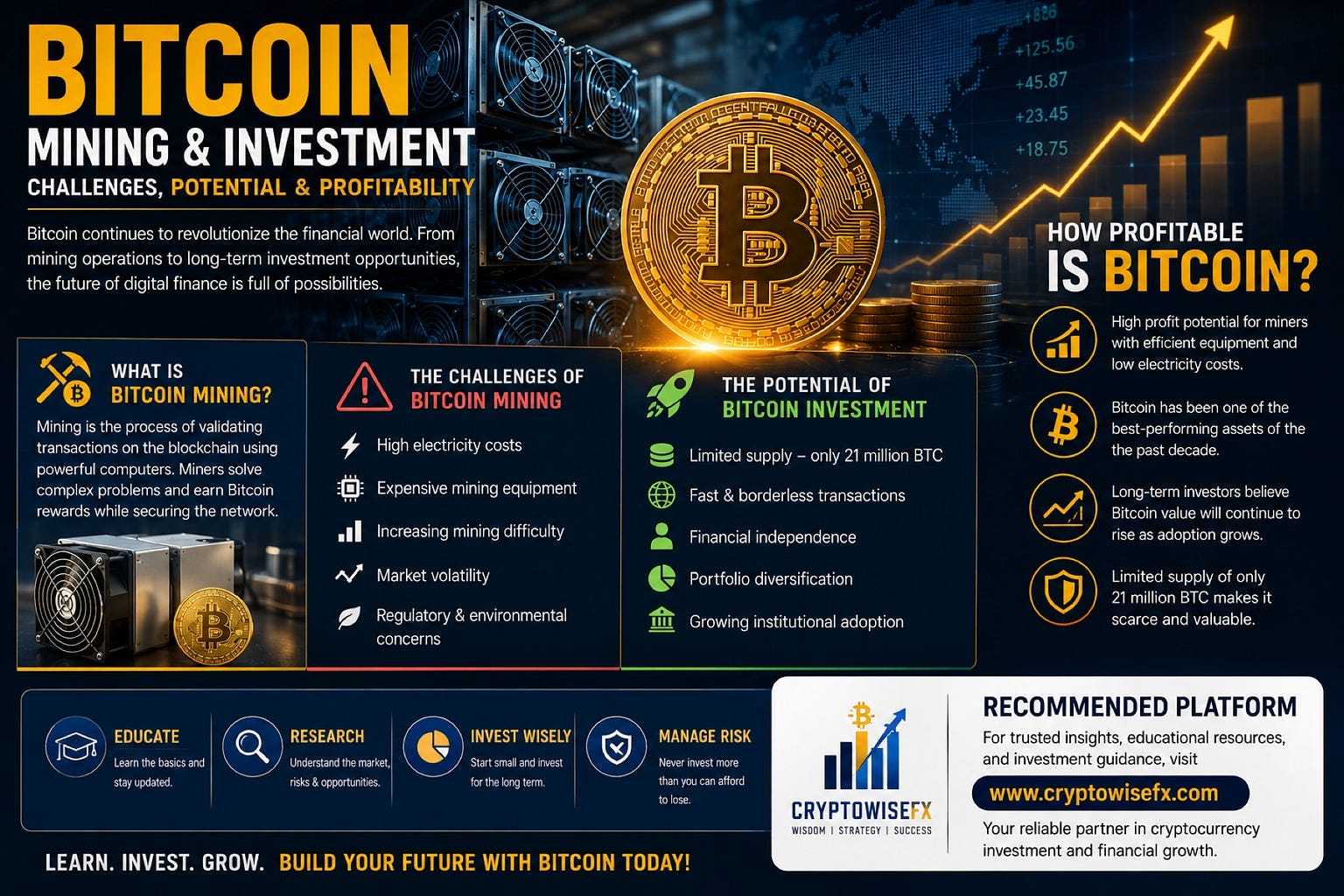 Bitcoin Mining and Investment: Challenges, Potential, and Profitability