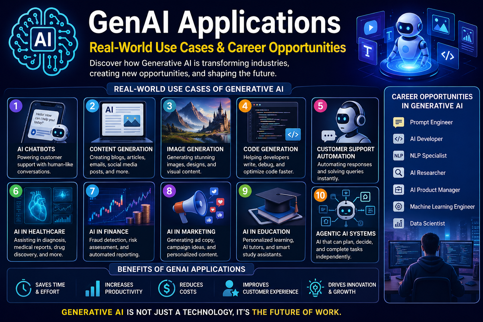 GenAI Applications — Real-World Use Cases & Career Opportunities