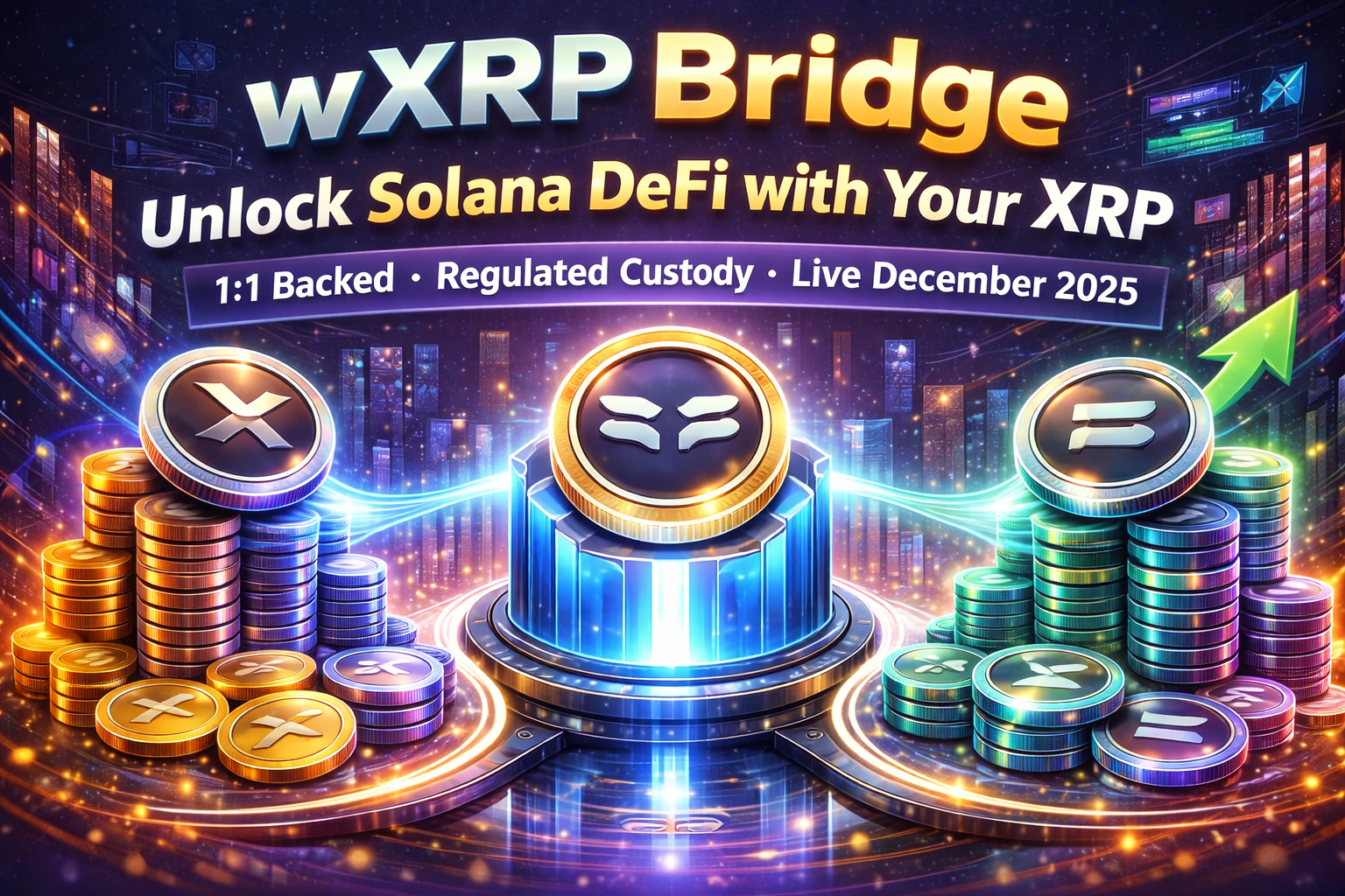 wXRP Bridge: Unlock Solana DeFi with Your XRP — 1:1 Backed, Regulated Custody, Live December 2025