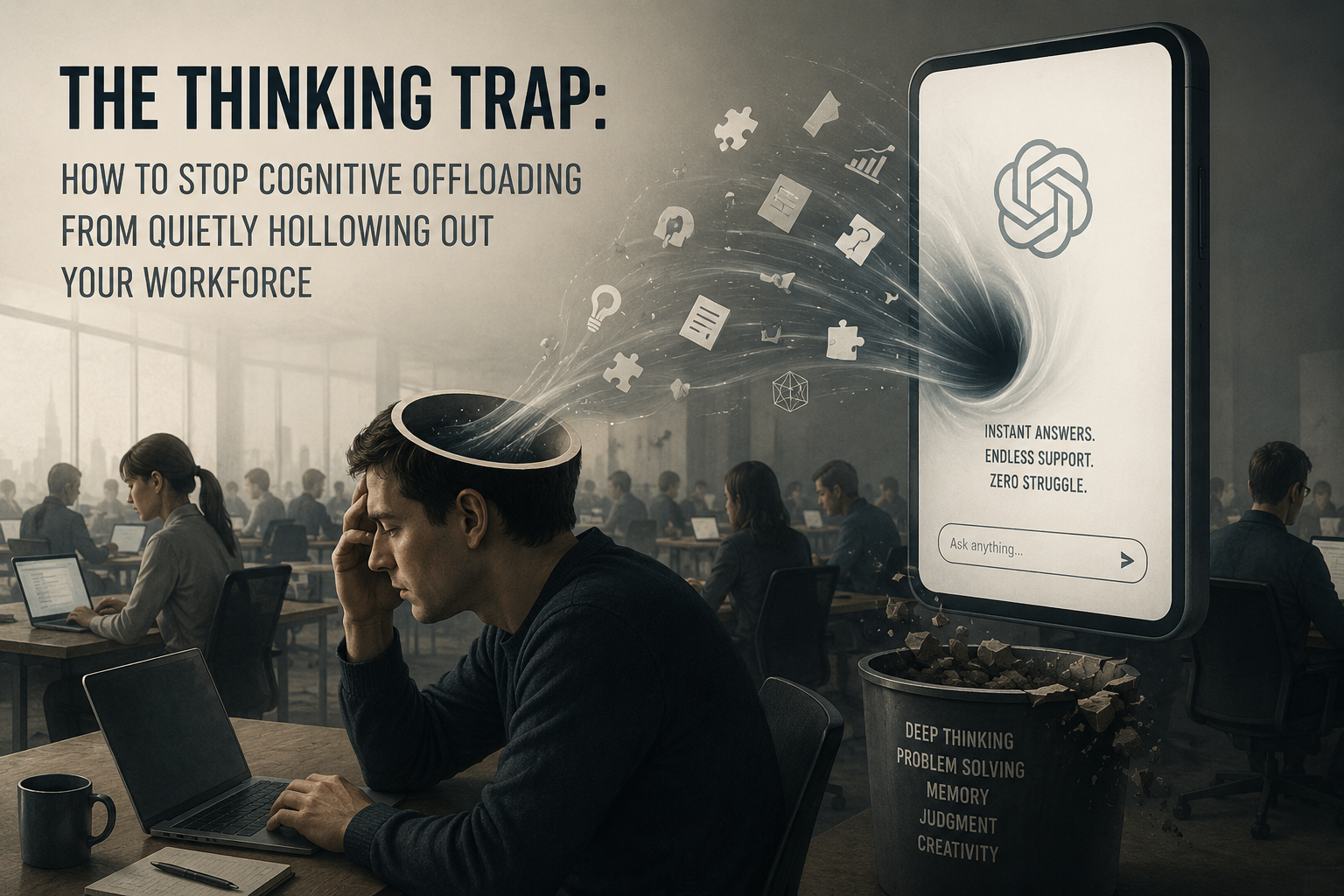 The Thinking Trap: How to Stop Cognitive Offloading from Quietly Hollowing Out Your Workforce
