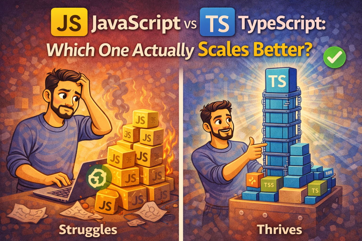 JavaScript vs TypeScript: Which One Actually Scales Better?