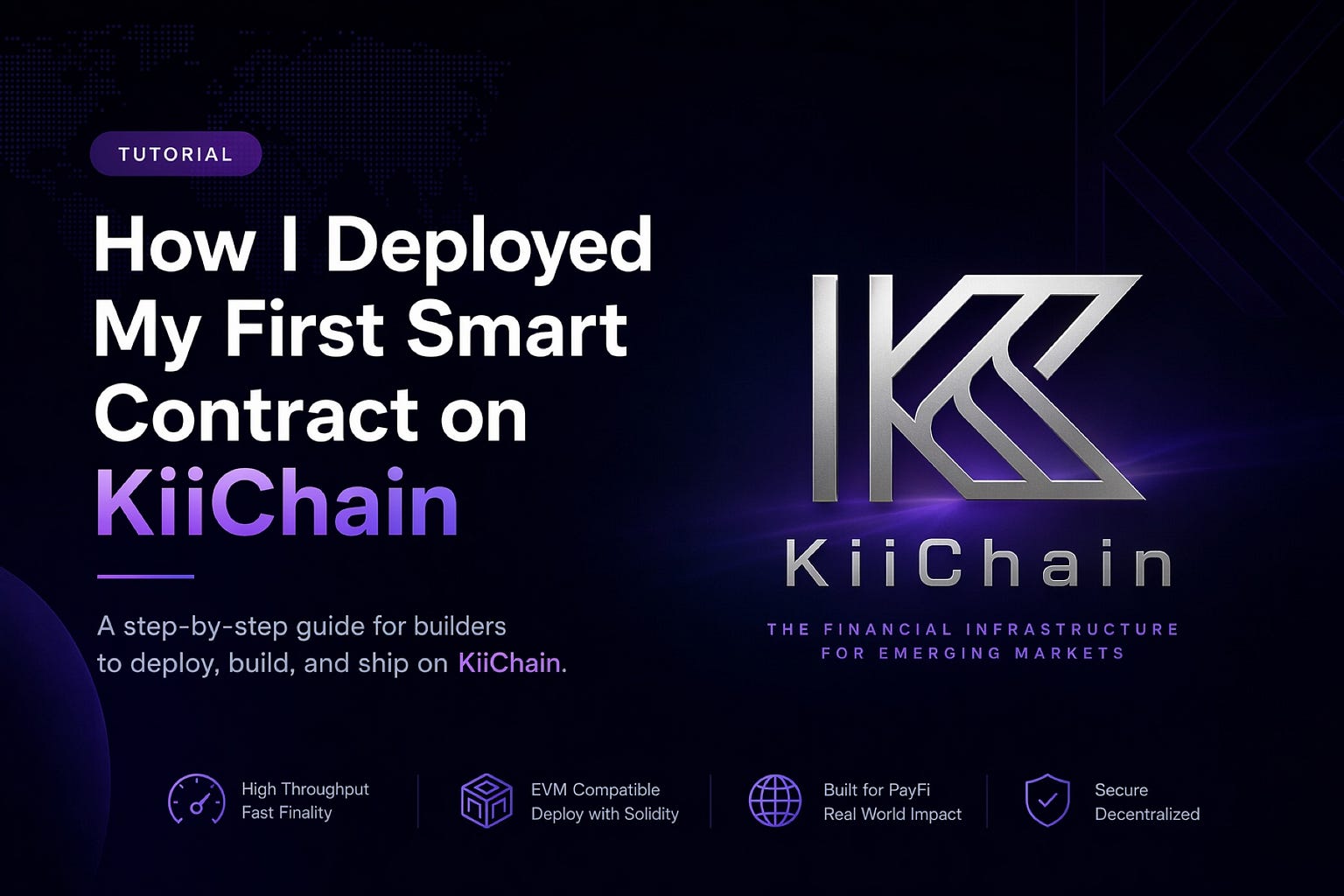 Deployed My First Smart Contract on KiiChain in 20 Minutes