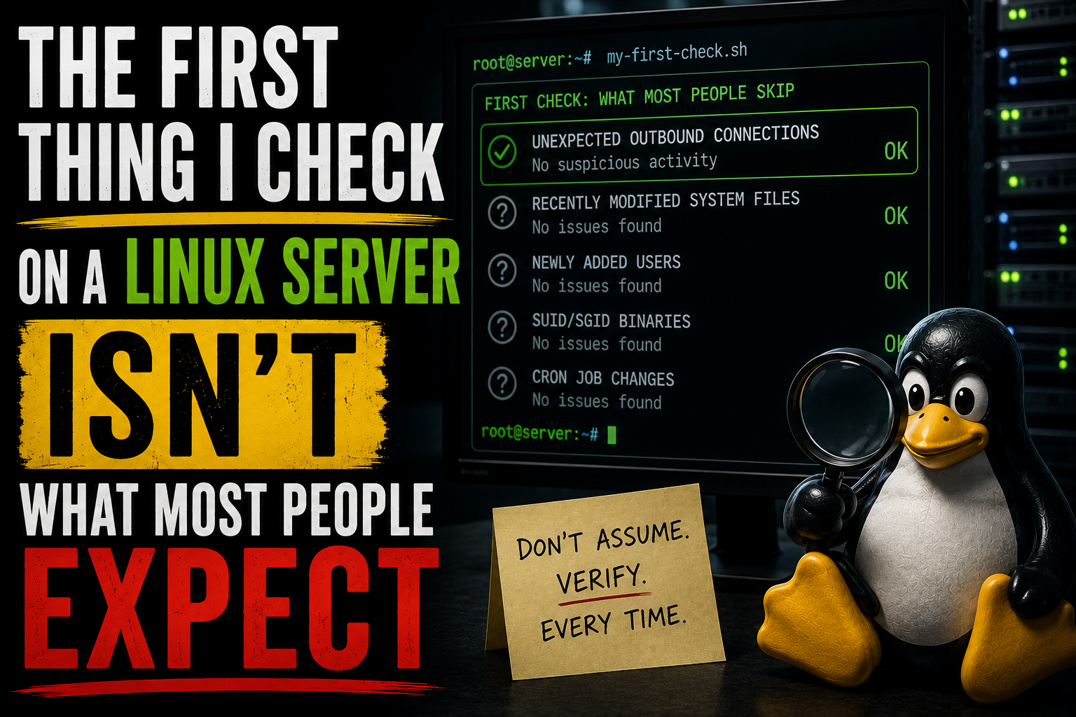 The First Thing I Check on a Linux Server Isn’t What Most People Expect