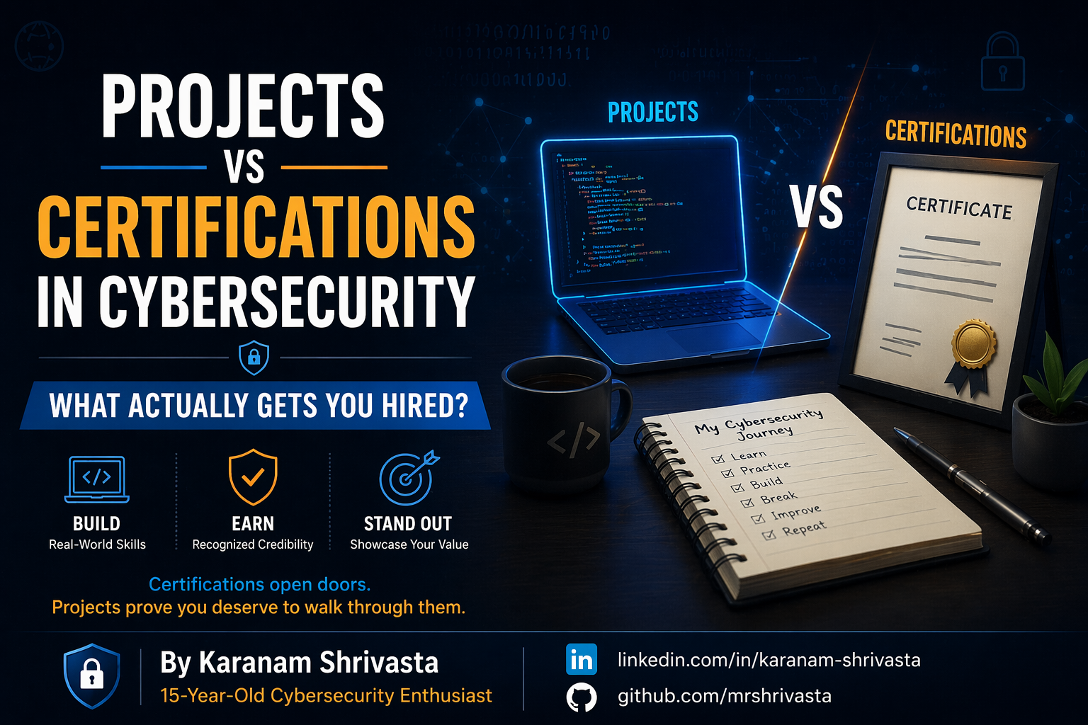 Projects vs Certifications in Cybersecurity — What Actually Gets You Hired?