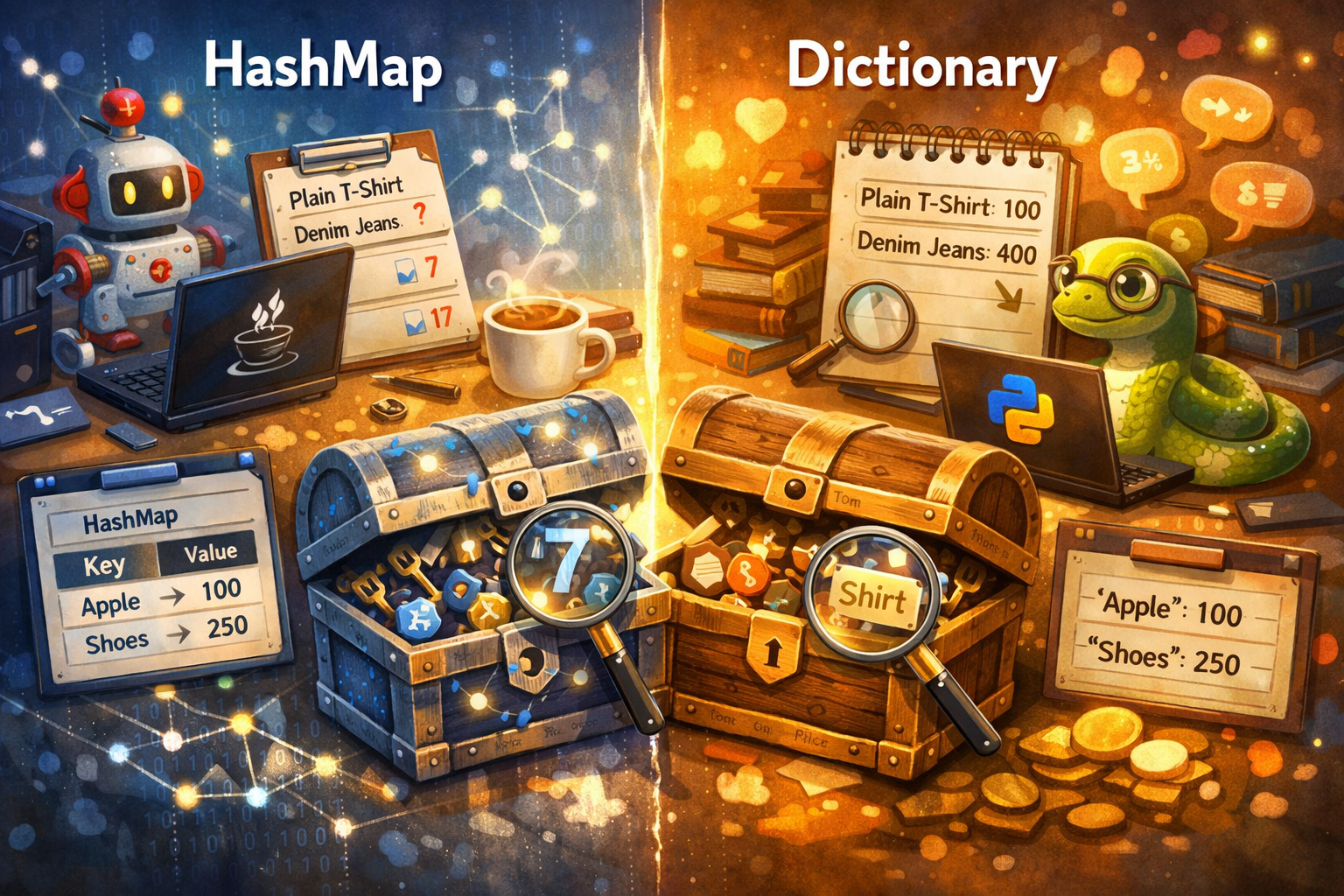 5 Differences Between HashMap and Dictionary in Java and Python That Confuse Every Beginner