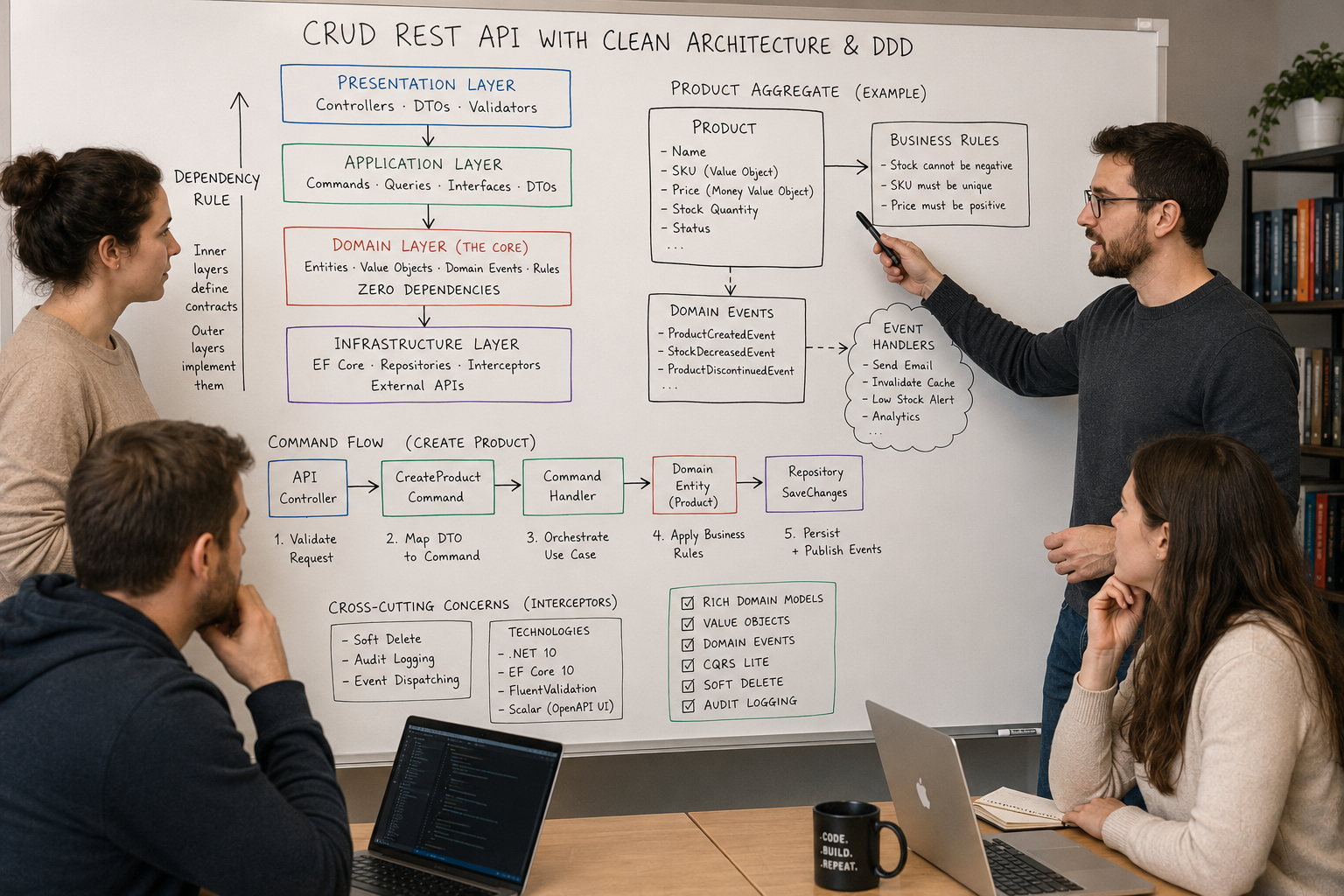 CRUD REST API With Clean Architecture & DDD in .NET 10: The Complete Production-Ready Guide