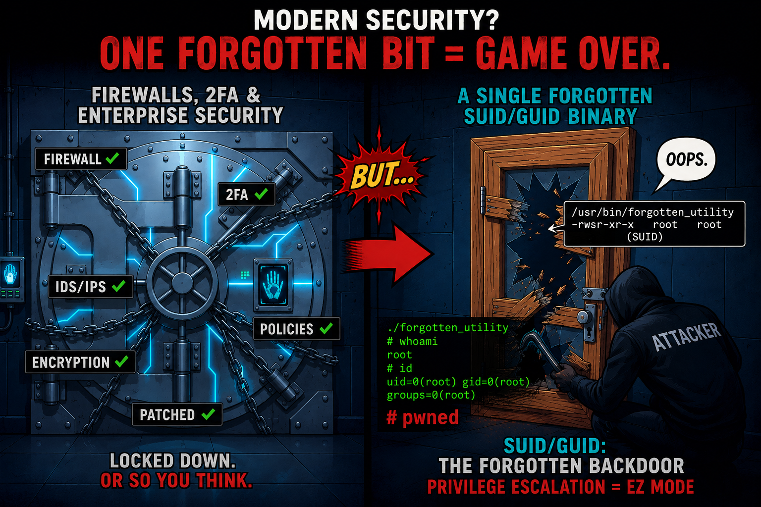 Linux SUID, SGID, and the Sticky Bit: The Hidden Permissions That Can Get You Hacked
