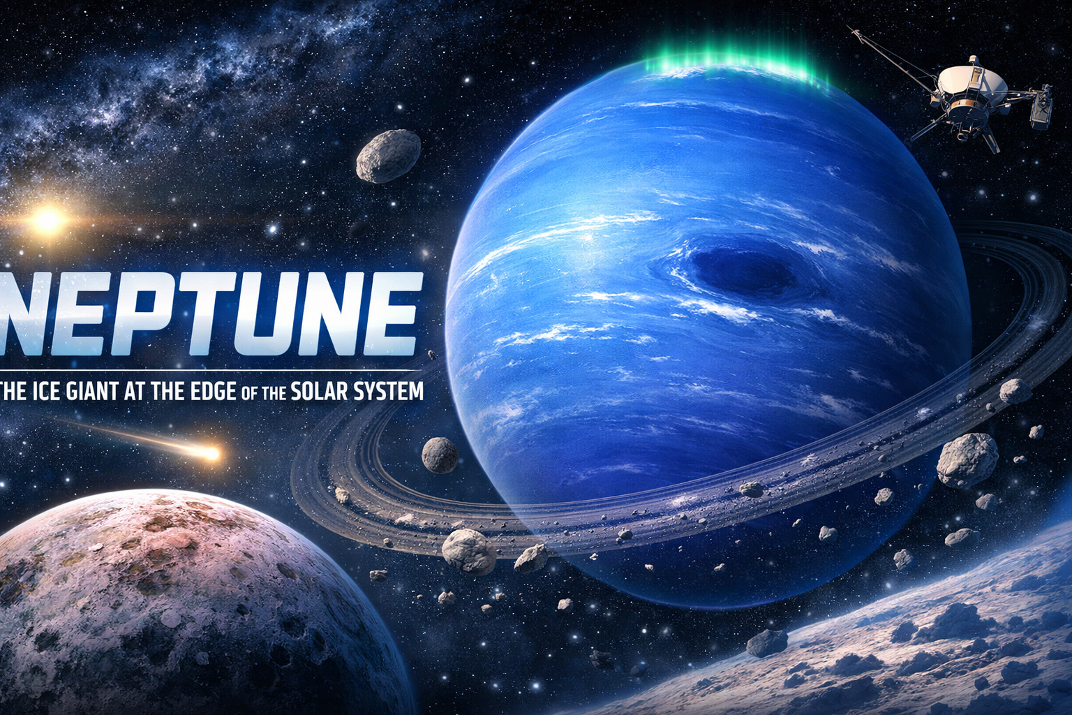 Neptune — The Ice Giant at the Edge of the Solar System