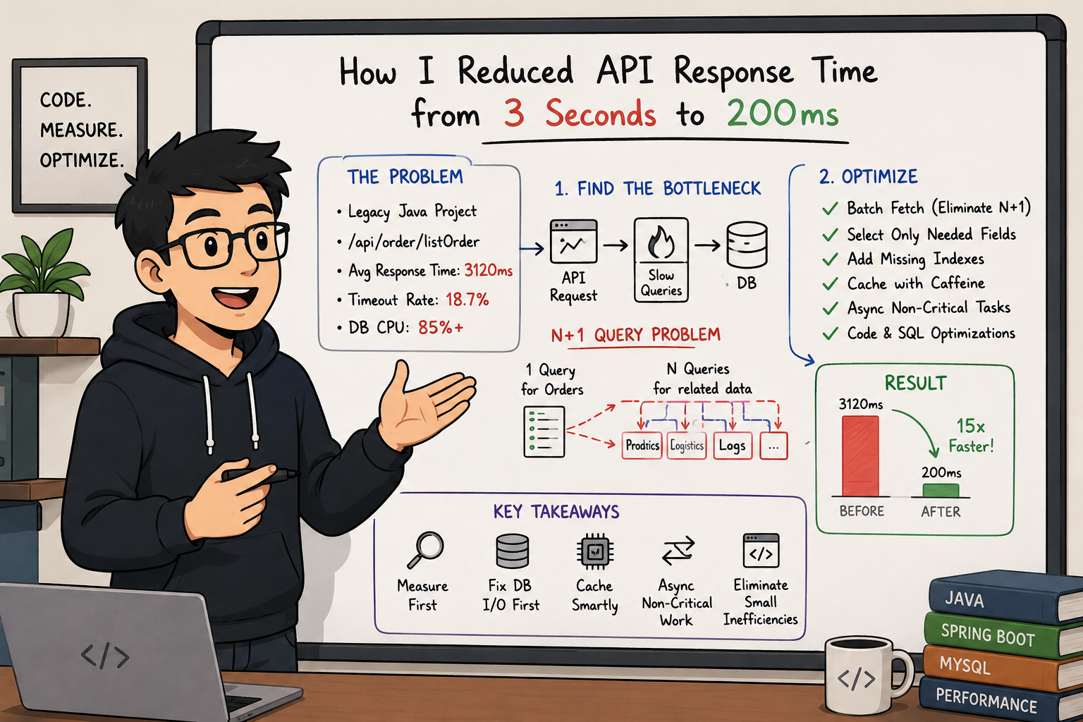 I Reduced a Legacy Java API Response Time from 3 Seconds to 200 Milliseconds by Changing Just a Few…