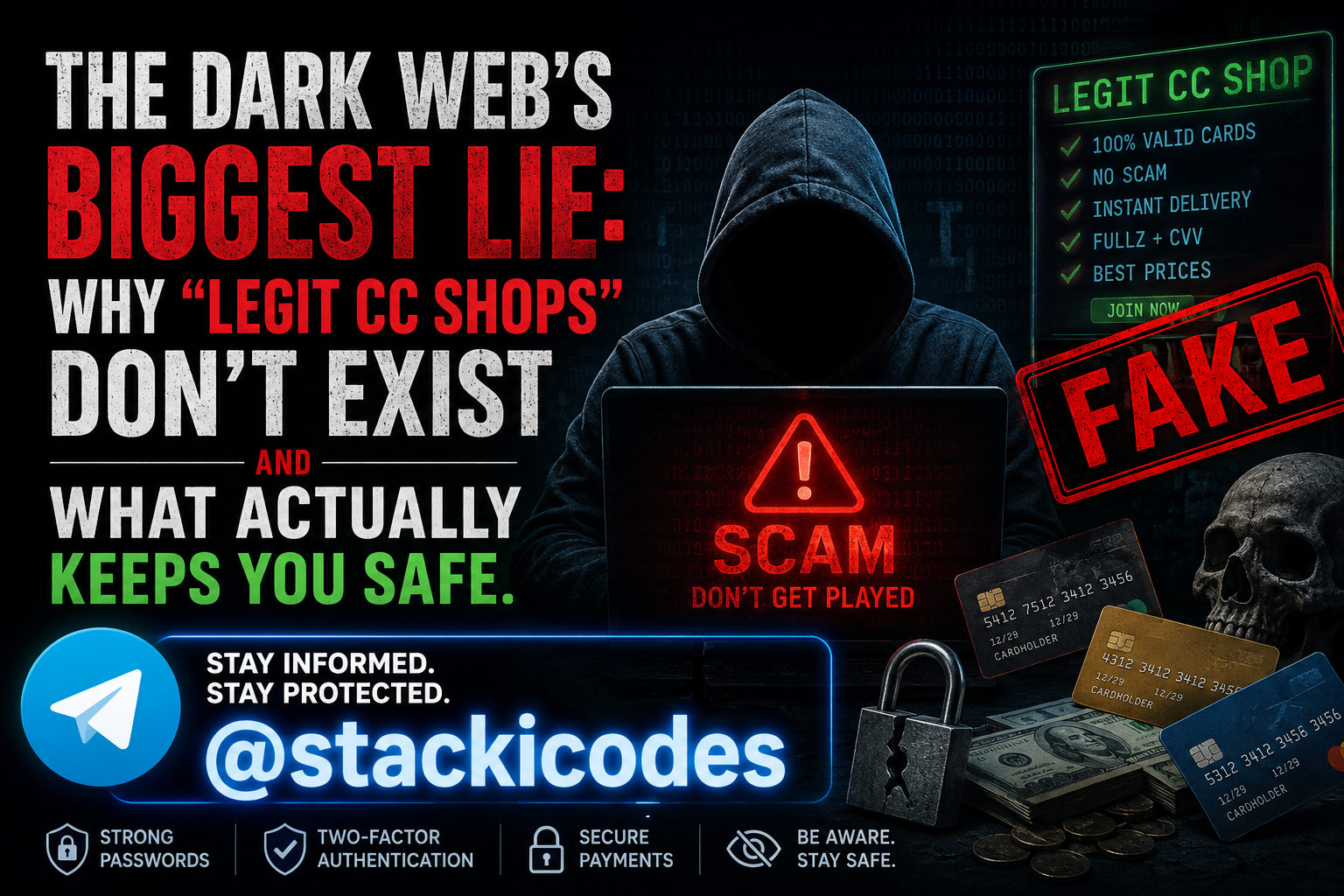 The Dark Web’s Biggest Lie: Why “Legit CC Shops” Don’t Exist and What Actually Keeps You Safe