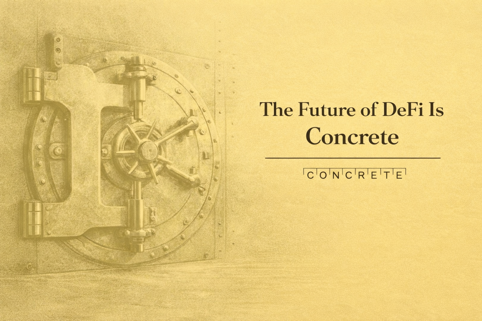 Concrete: Designed for Sustainable Yield
