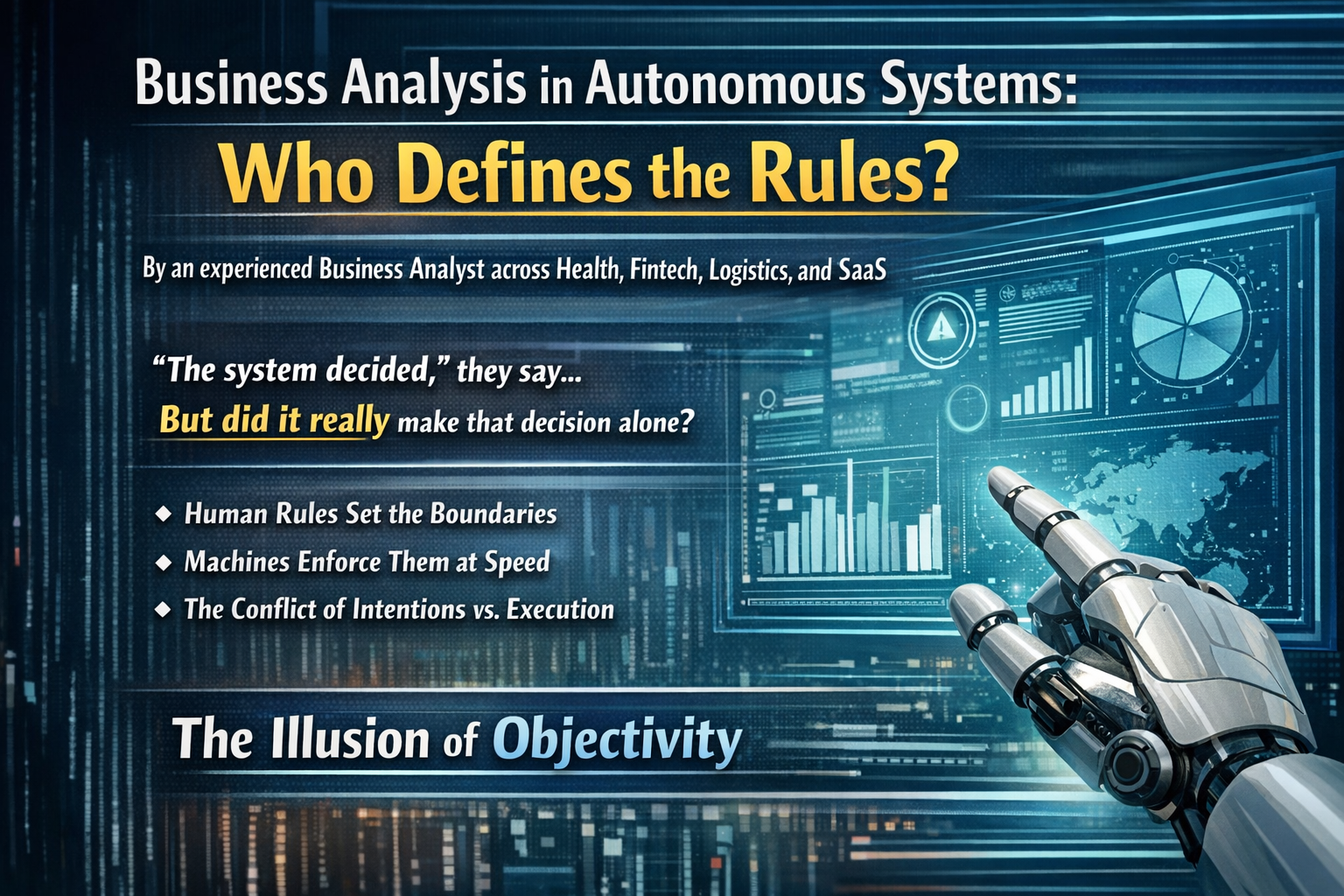 Business Analysis in Autonomous Systems: Who Defines the Rules?