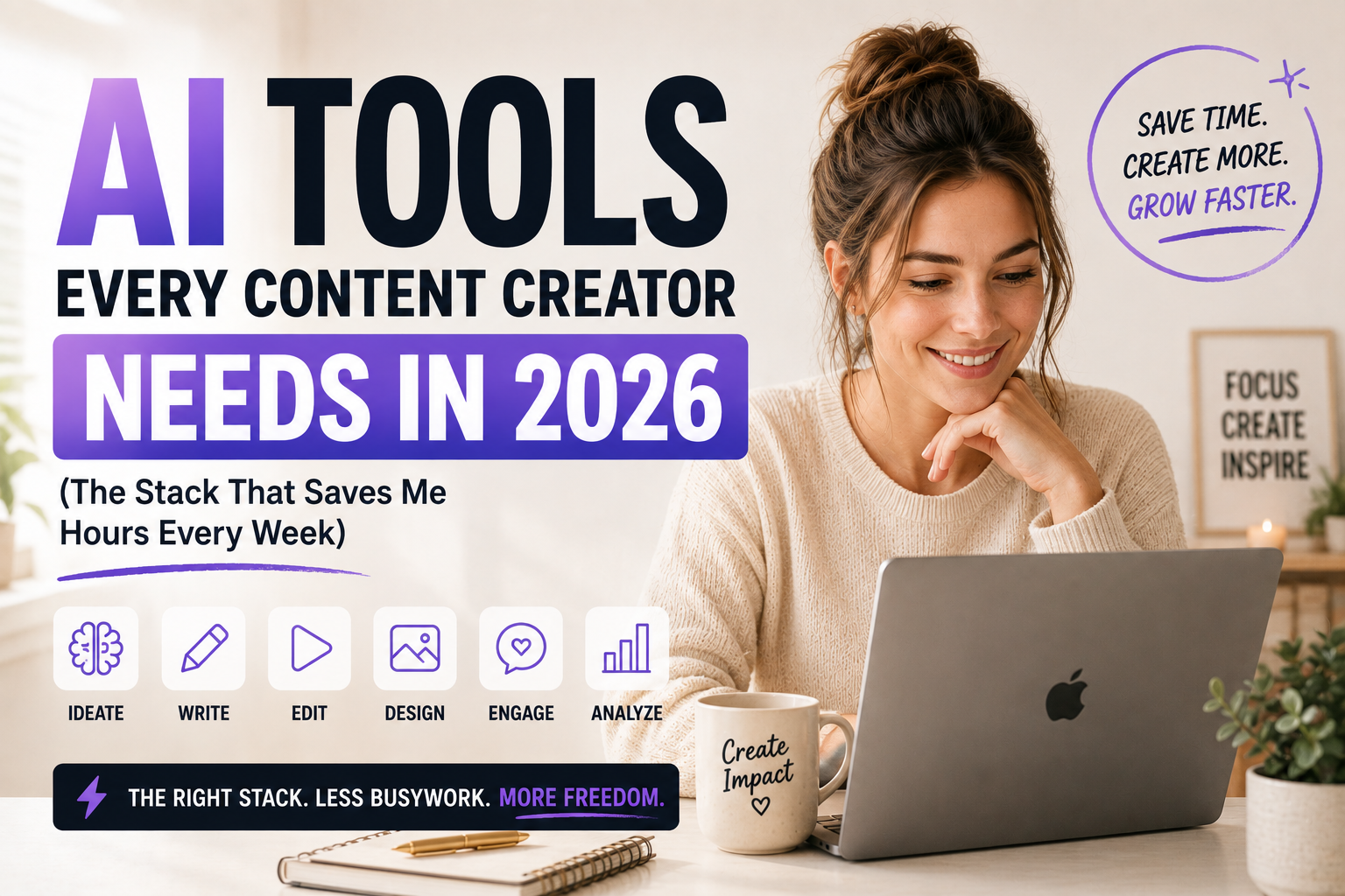 AI Tools Every Content Creator Needs in 2026 (The Stack That Saves Me Hours Every Week)