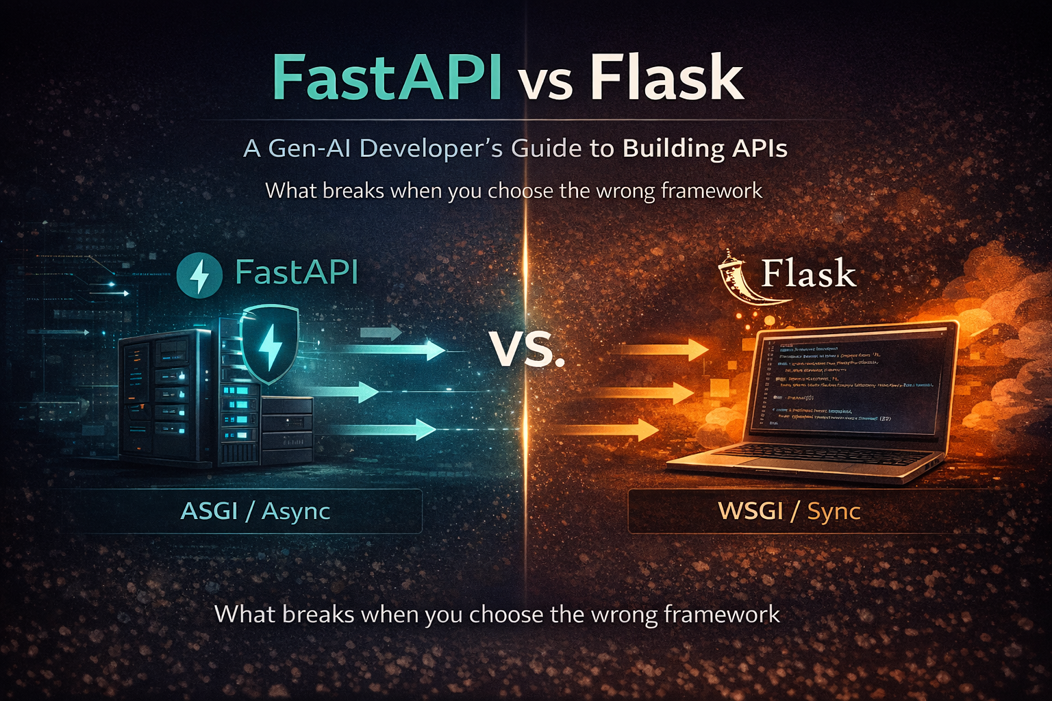 FastAPI vs Flask — A Gen AI Developer’s Guide to Building APIs