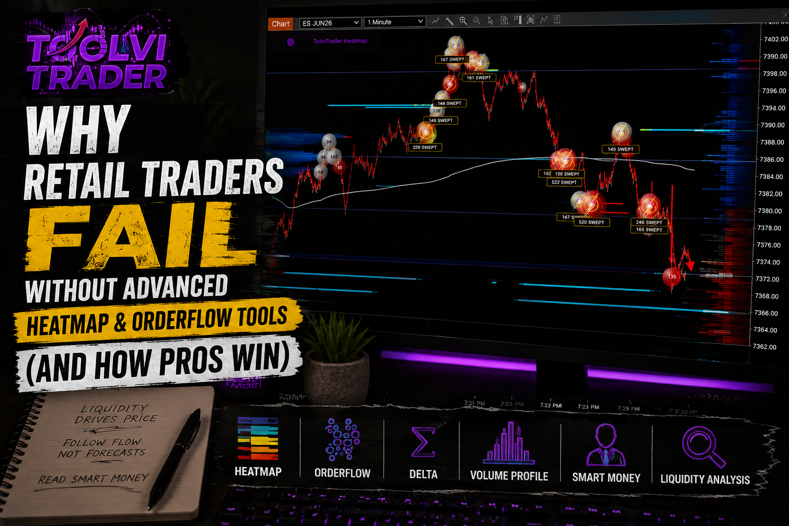 Why Retail Traders Fail Without Advanced Heatmap & Orderflow Tools (And How Pros Win)