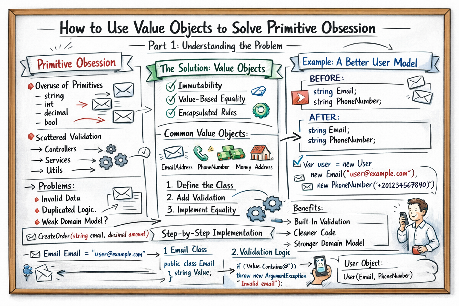 How to Use Value Objects to Solve Primitive Obsession — Part 1: Understanding the Problem and…
