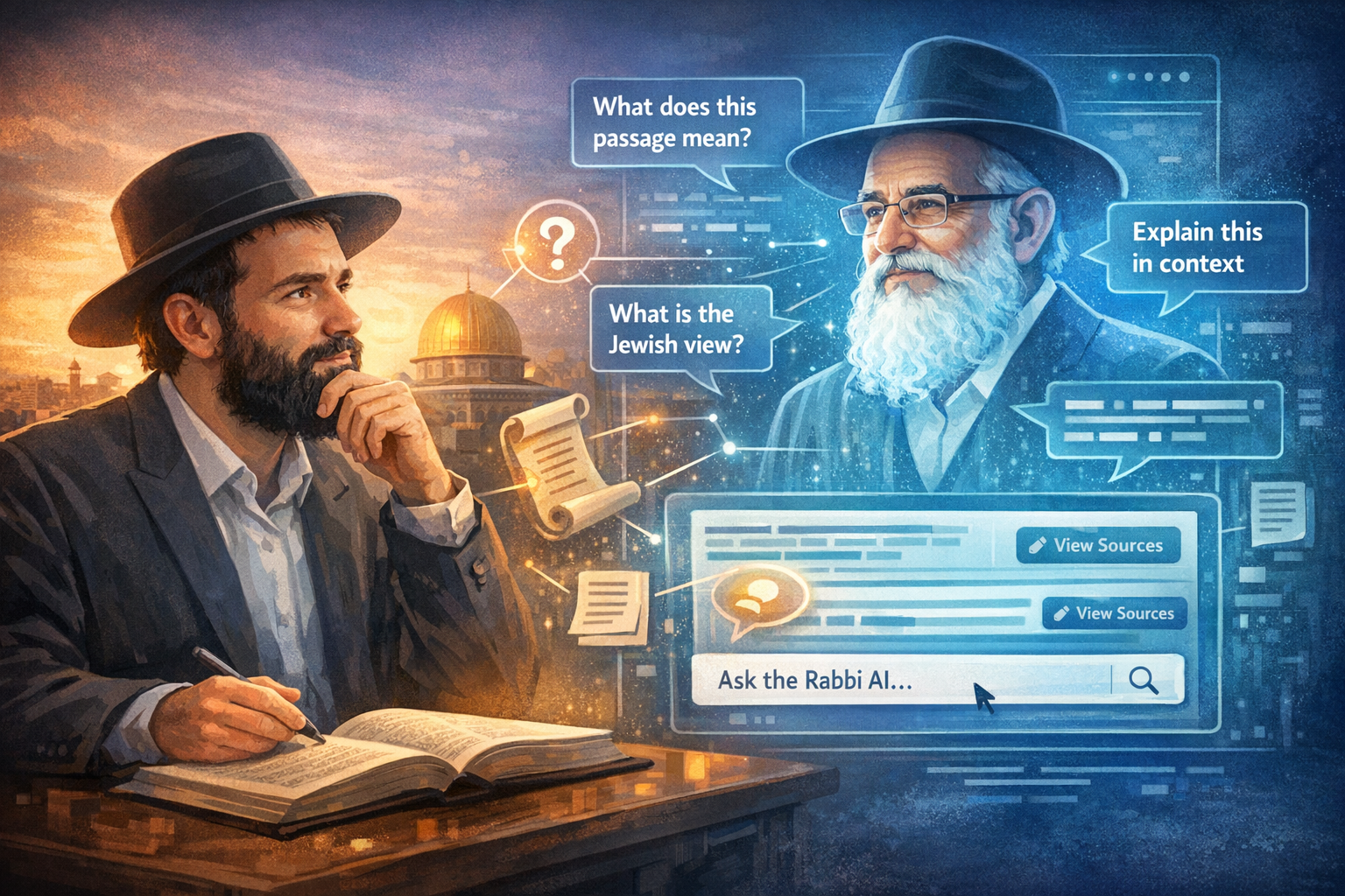 From Static Study to Living Conversation: What We Learned Building a Source-Backed Rabbi AI Widget