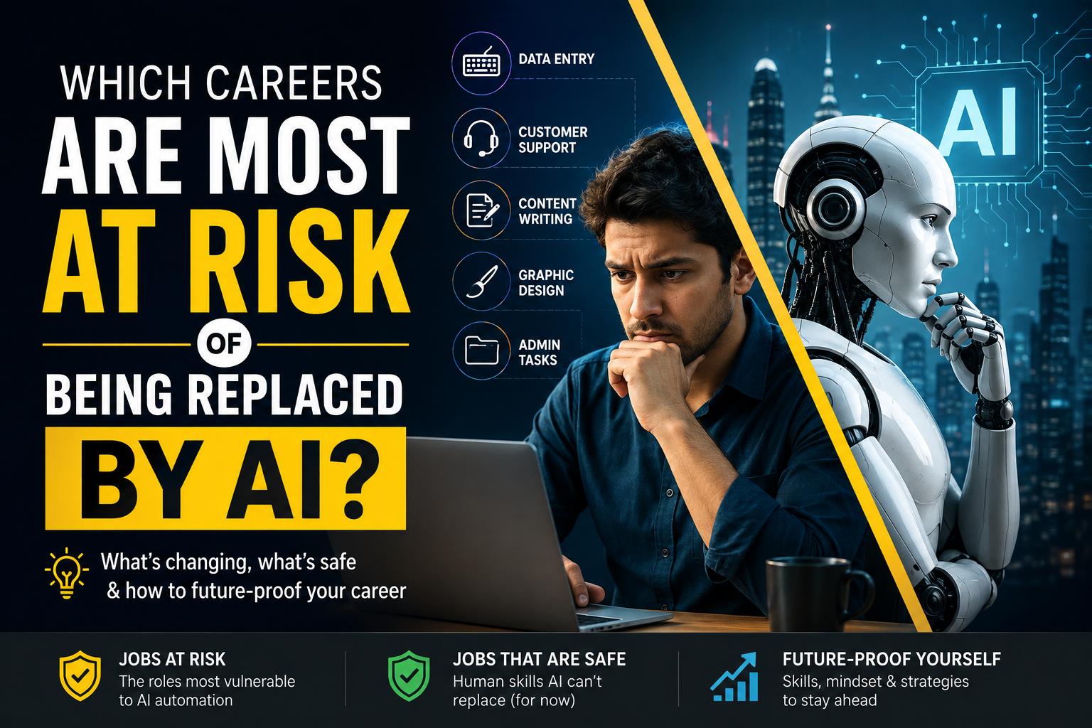 Which Careers Are Most at Risk of Being Replaced by AI?