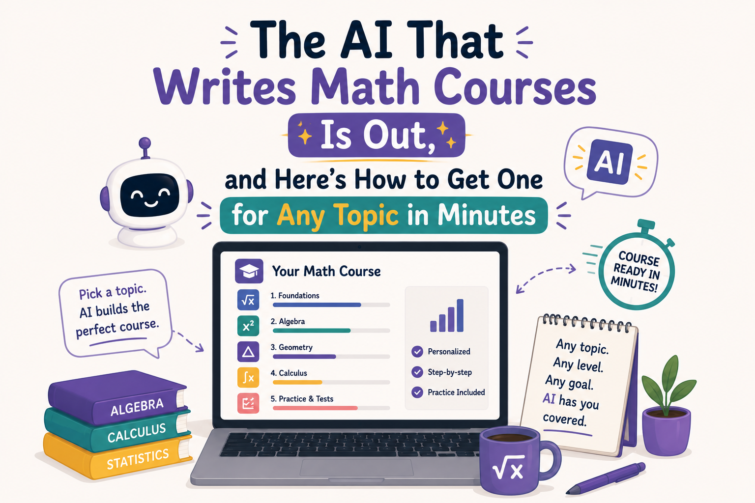 The AI That Writes Math Courses Is Out, and Here’s How to Get One for Any Topic in Minutes