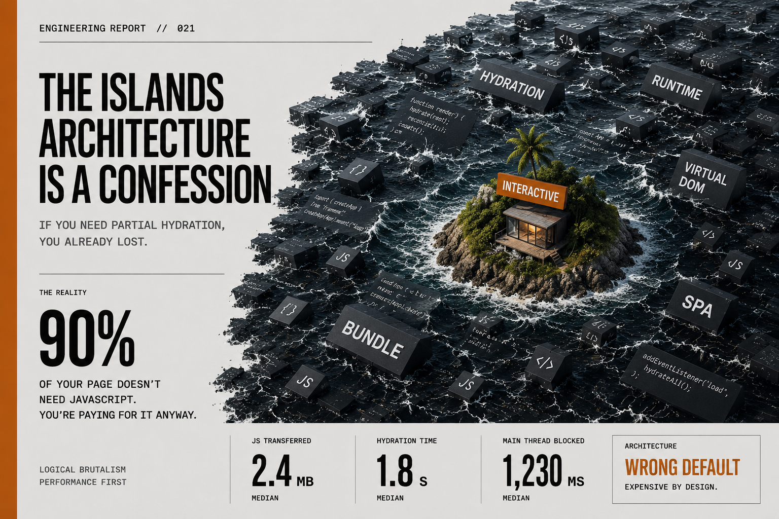 The Islands Architecture Is a Confession: If You Need Partial Hydration, You Already Lost