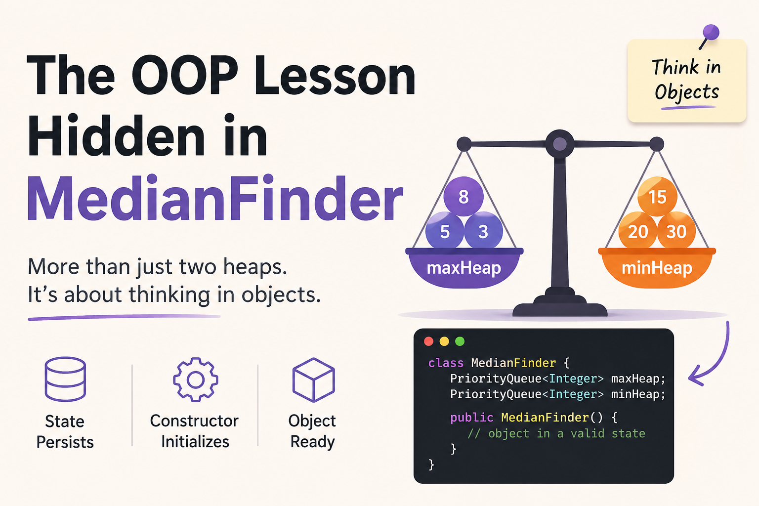 The OOP Lesson Hidden Inside LeetCode’s MedianFinder