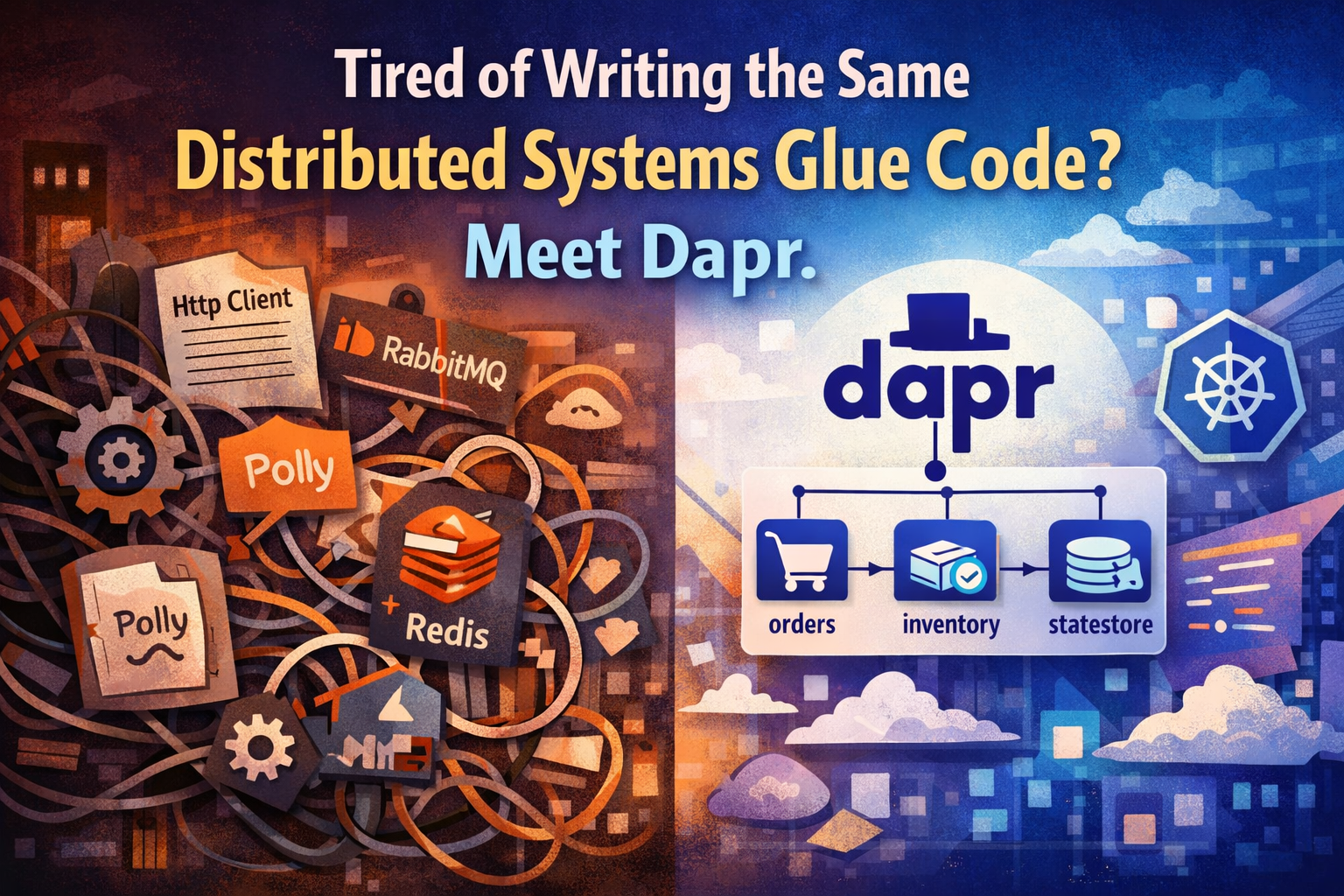 Tired of Writing the Same Distributed Systems Glue Code? Meet Dapr.