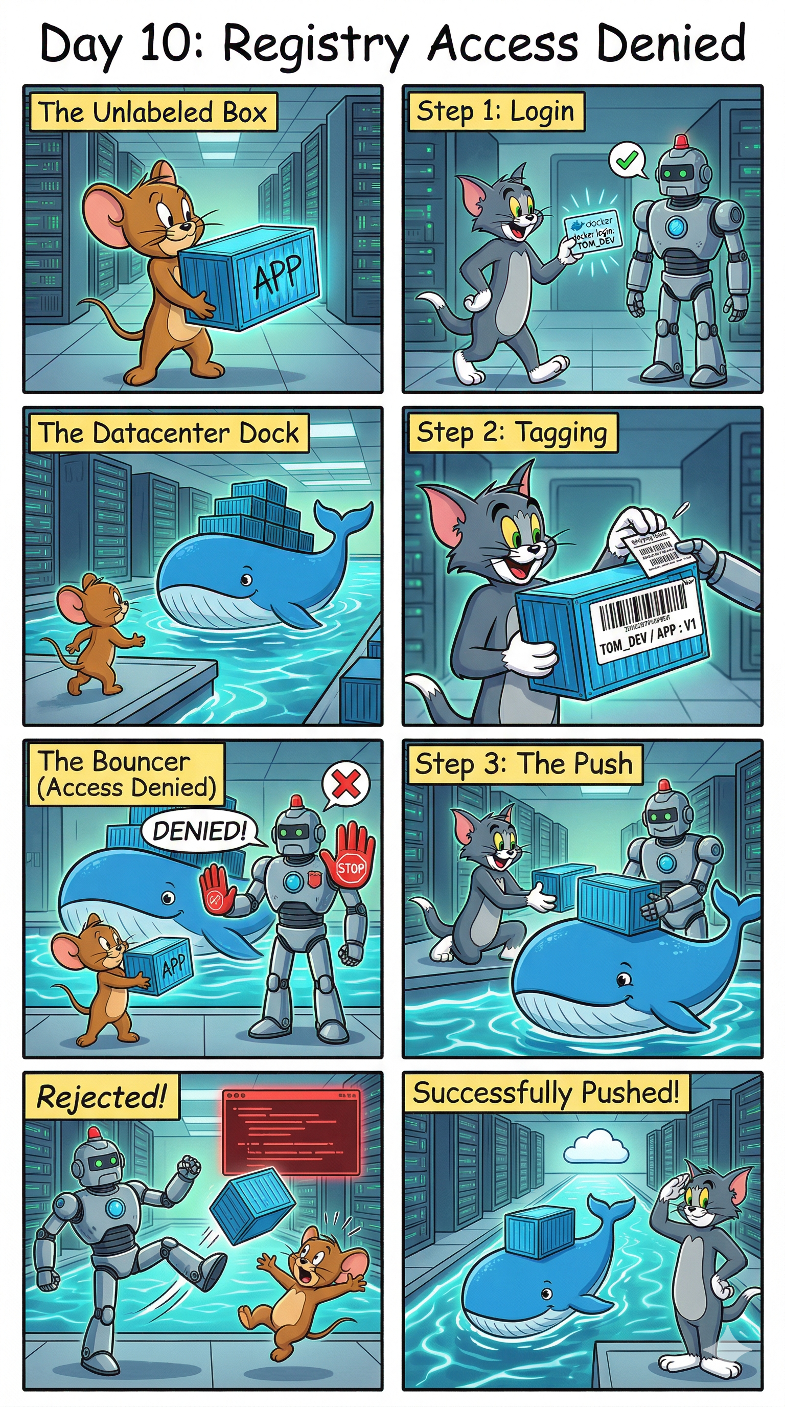 Day 10: The Bouncer at the Gate — Troubleshooting Docker Registry “Access Denied” Errors.