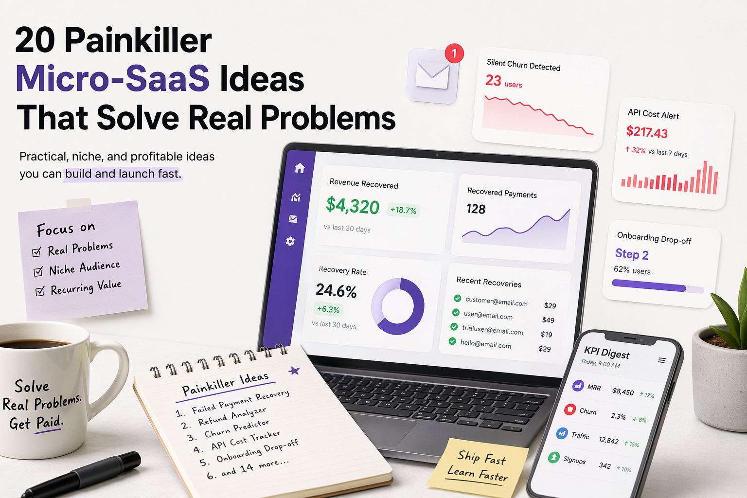 20 Painkiller Micro-SaaS Ideas That Solve Real Problems
