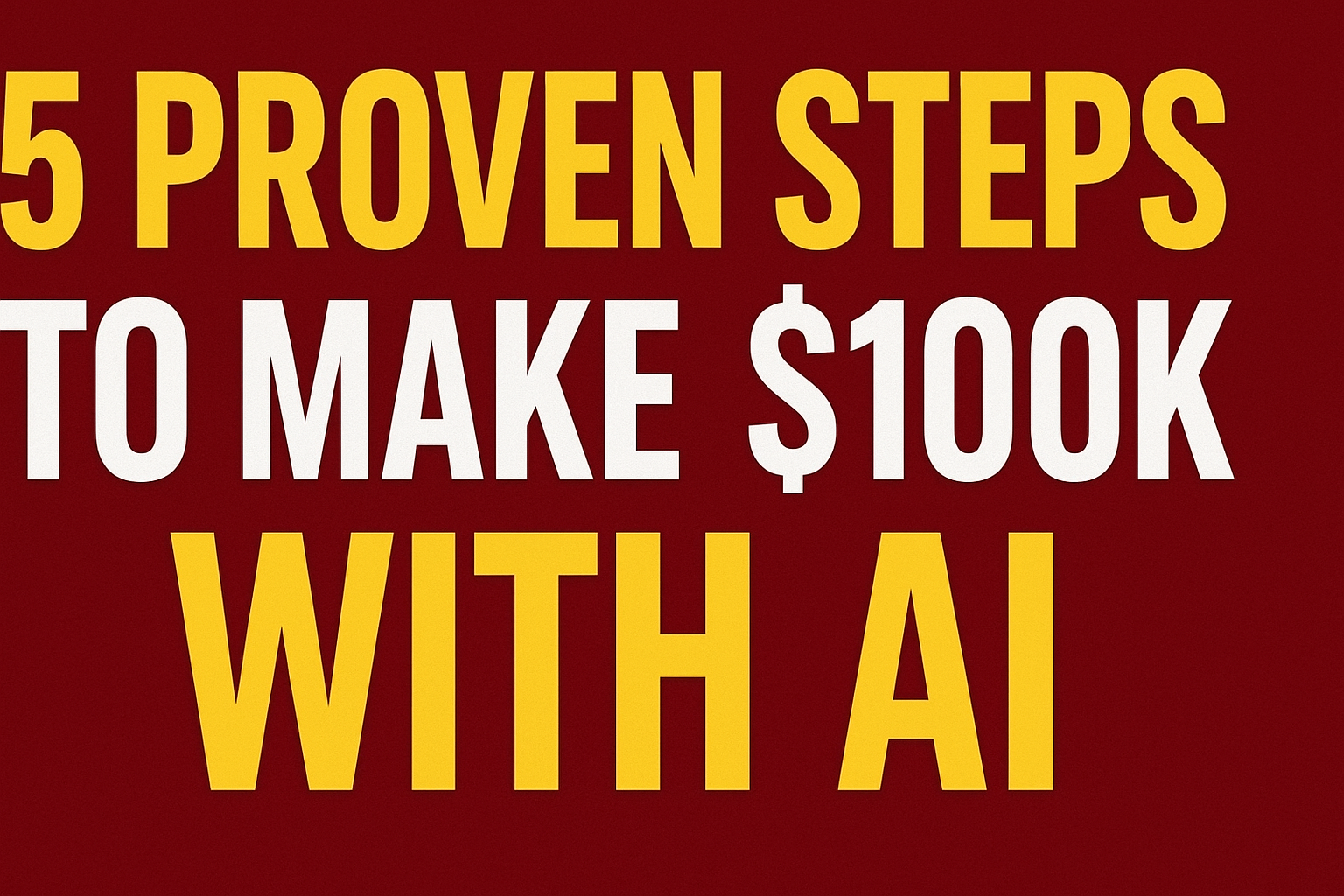 Most People Waste Time With AI — Here’s How the Top 1% Turn It Into $100K
