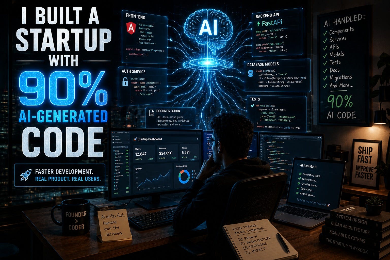 I Built a Startup With 90% AI-Generated Code