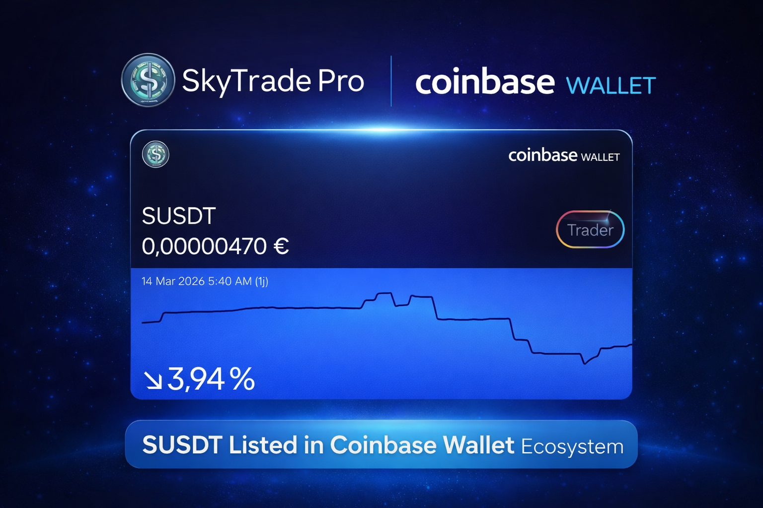  SkyTrade Pro Ecosystem Expanding
We’re excited to see $SUSDT now visible on Coinbase Wallet, one…