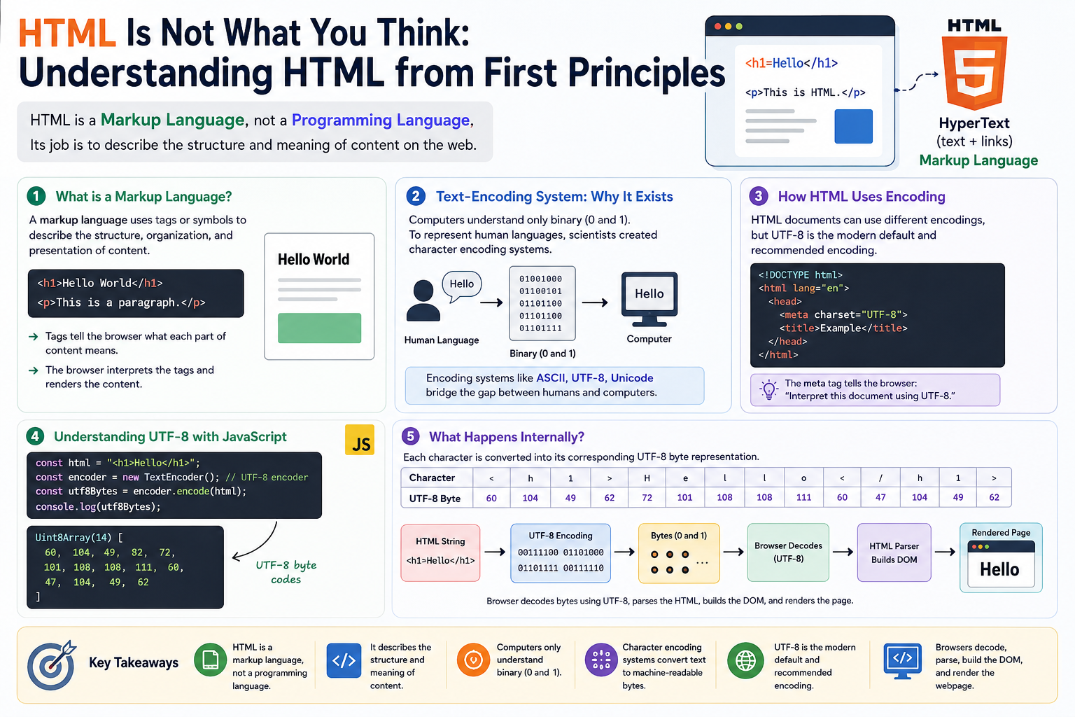 HTML Is Not What You Think: Understanding HTML from First Principles