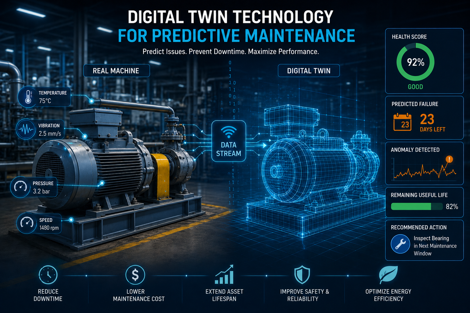 Digital Twin Technology for Predictive Maintenance: