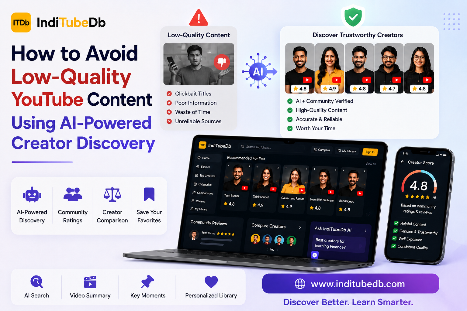 How to Avoid Low-Quality YouTube Content Using AI-Powered Creator Discovery