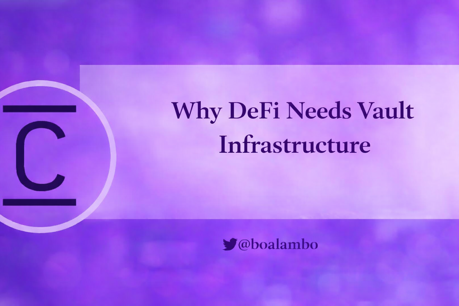 Why DeFi Needs Vault Infrastructure