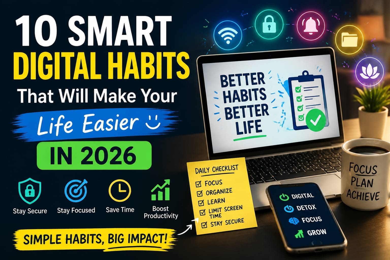 10 Smart Digital Habits That Will Make Your Life Easier in 2026