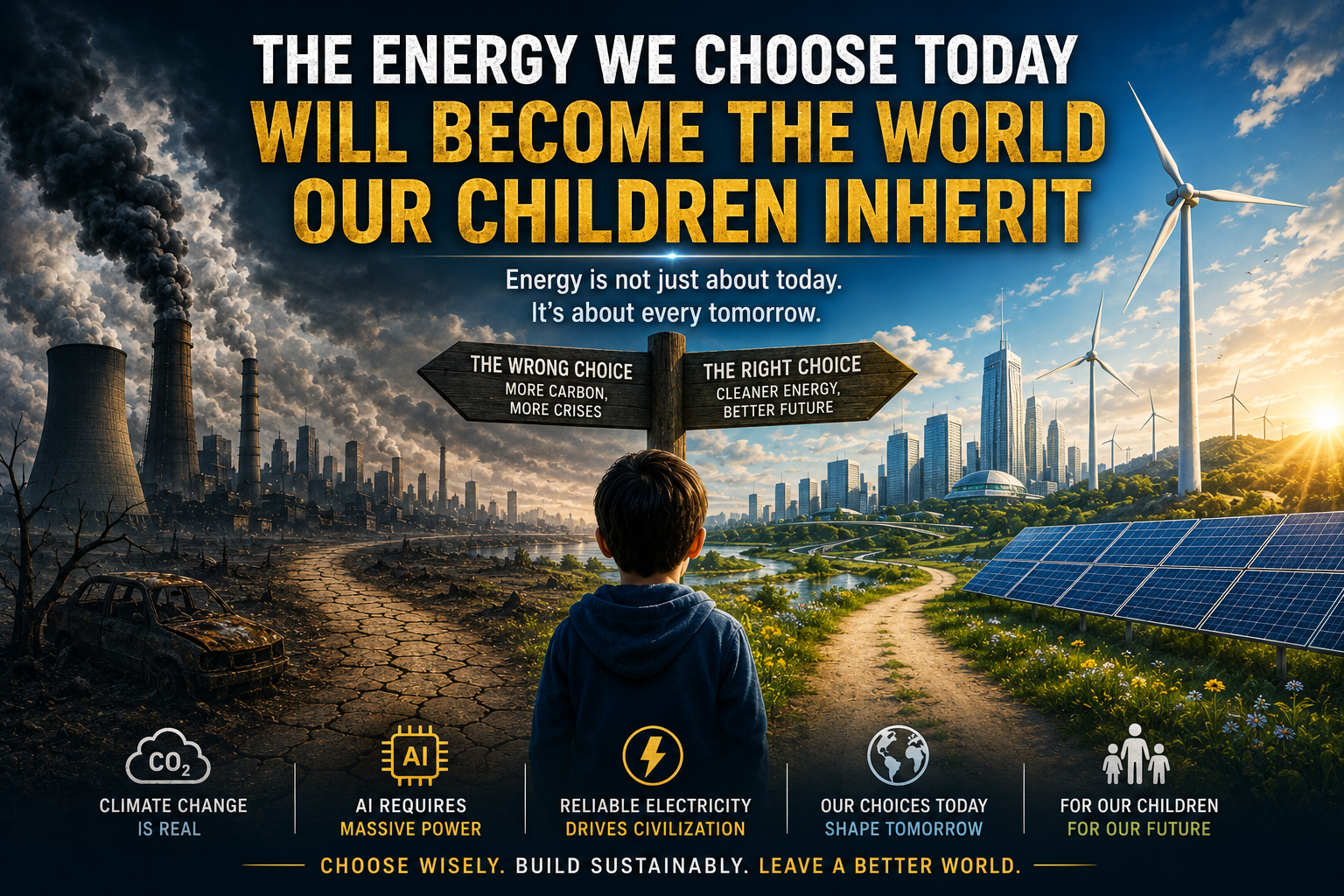 # The Energy We Choose Today Will Become the World Our Children Inherit