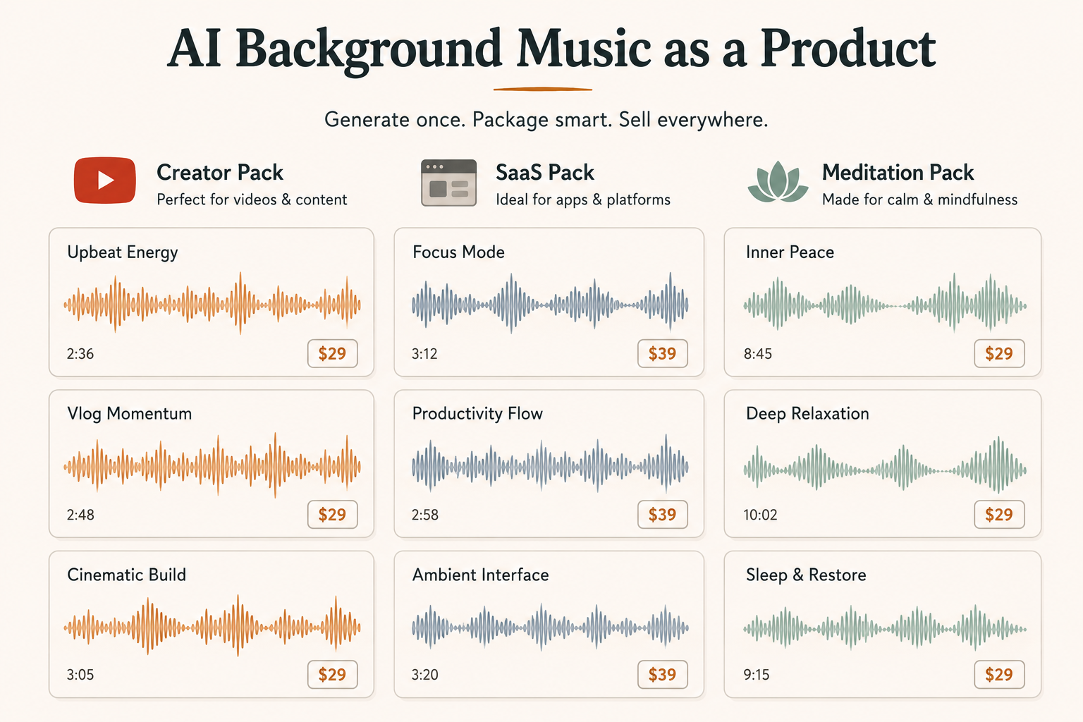 AI Background Music as a Product: Building and Selling Custom Sound Libraries for Creators and SaaS…