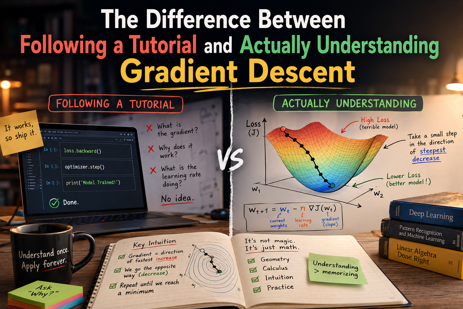 The Difference Between Following a Tutorial and Actually Understanding Gradient Descent
