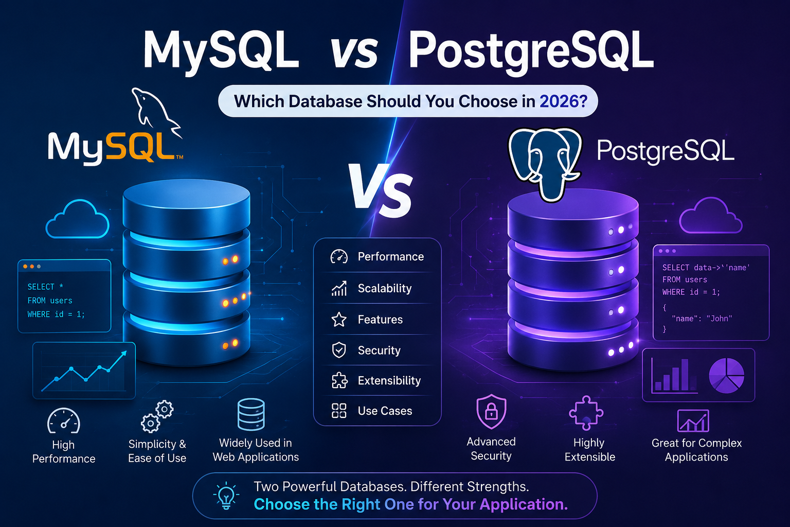 MySQL vs PostgreSQL in 2026: The Complete Database Comparison for Modern Applications